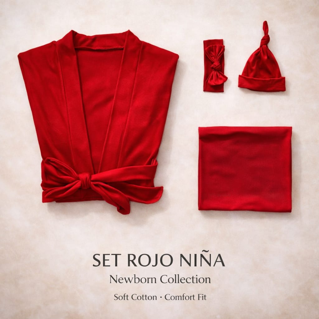 Set Rojo Niña Maternidad