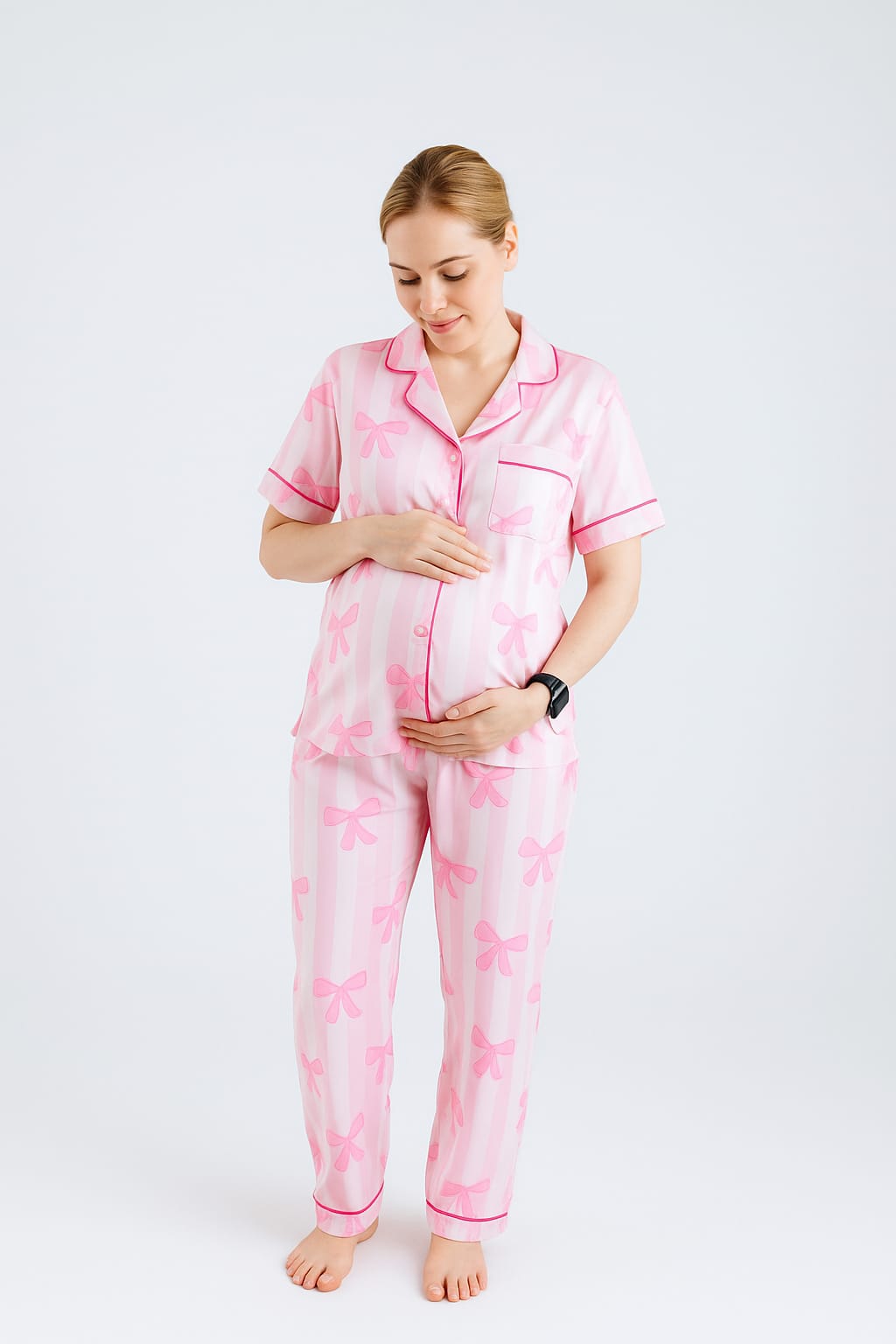 Pijama para Embarazo Rosa
