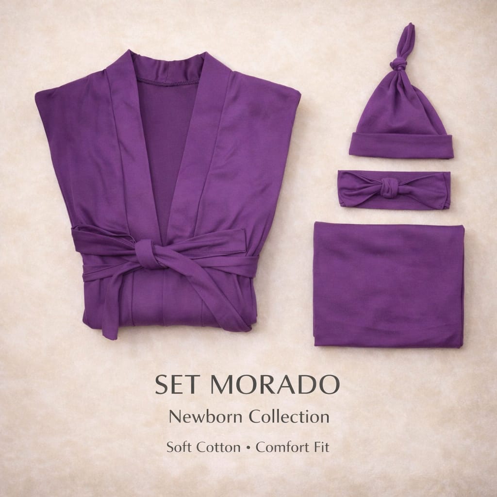 Set Morado para Recién Nacido