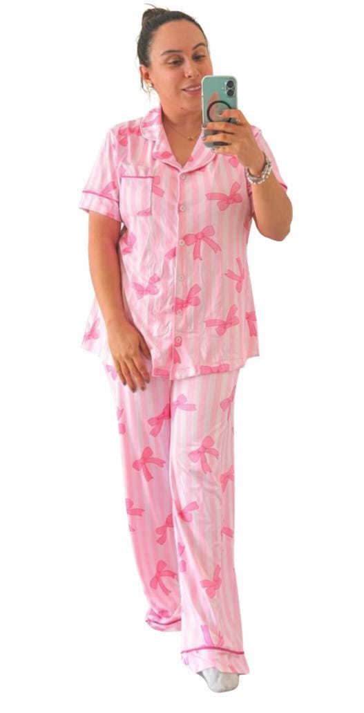 Pijama Rosa con Listones