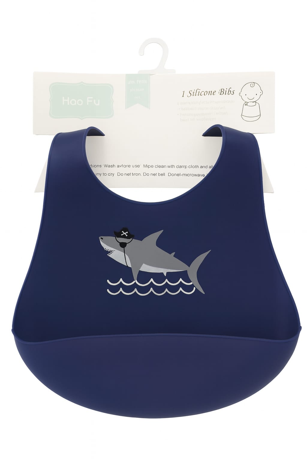 Babero de Silicona Tiburón