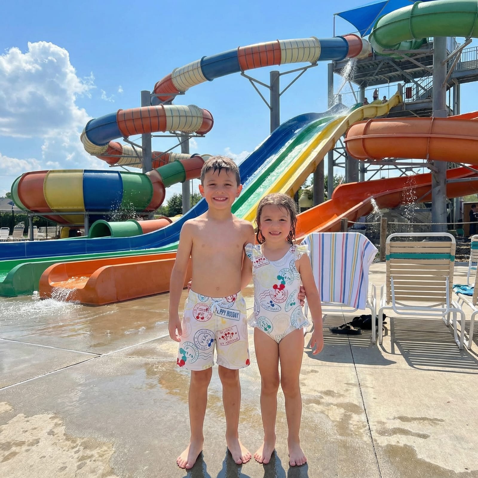 Traje de baño infantil con estampado Disney