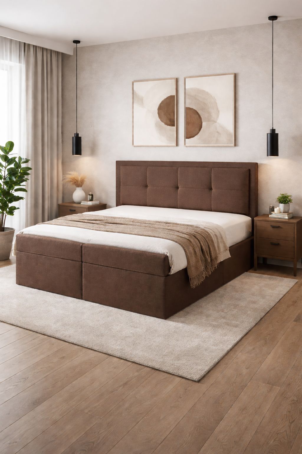 Łóżko tapicerowane Mona