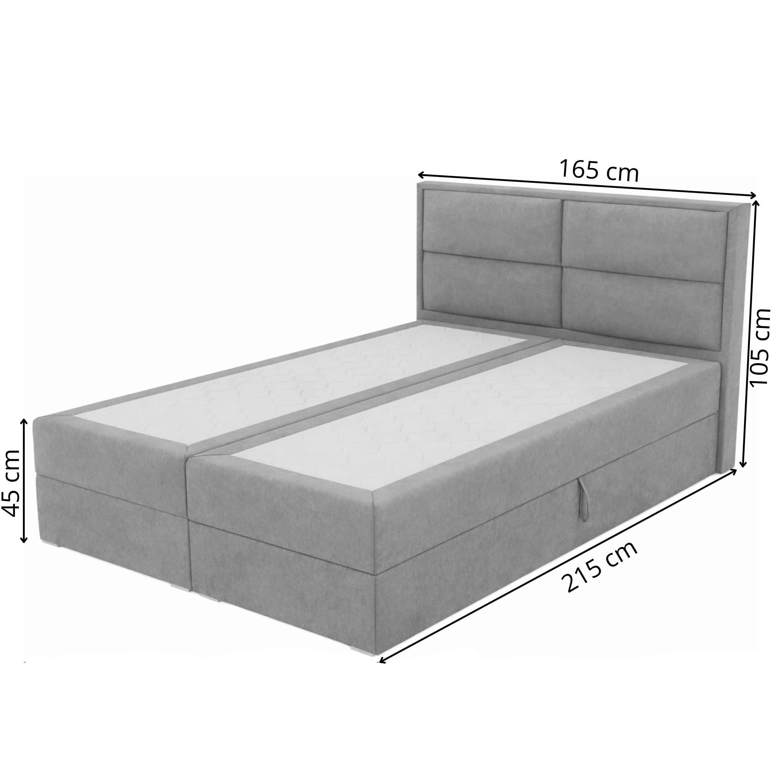 Łoże kontynentalne panelowe z dwoma pojemnikami LARA