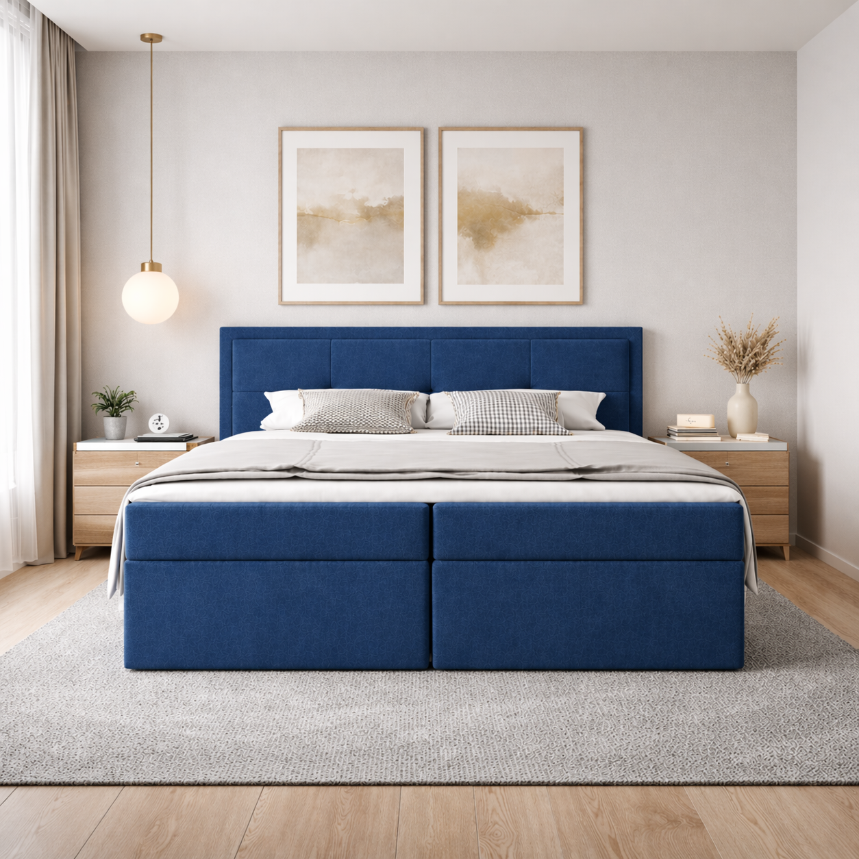 Łóżko tapicerowane Mona