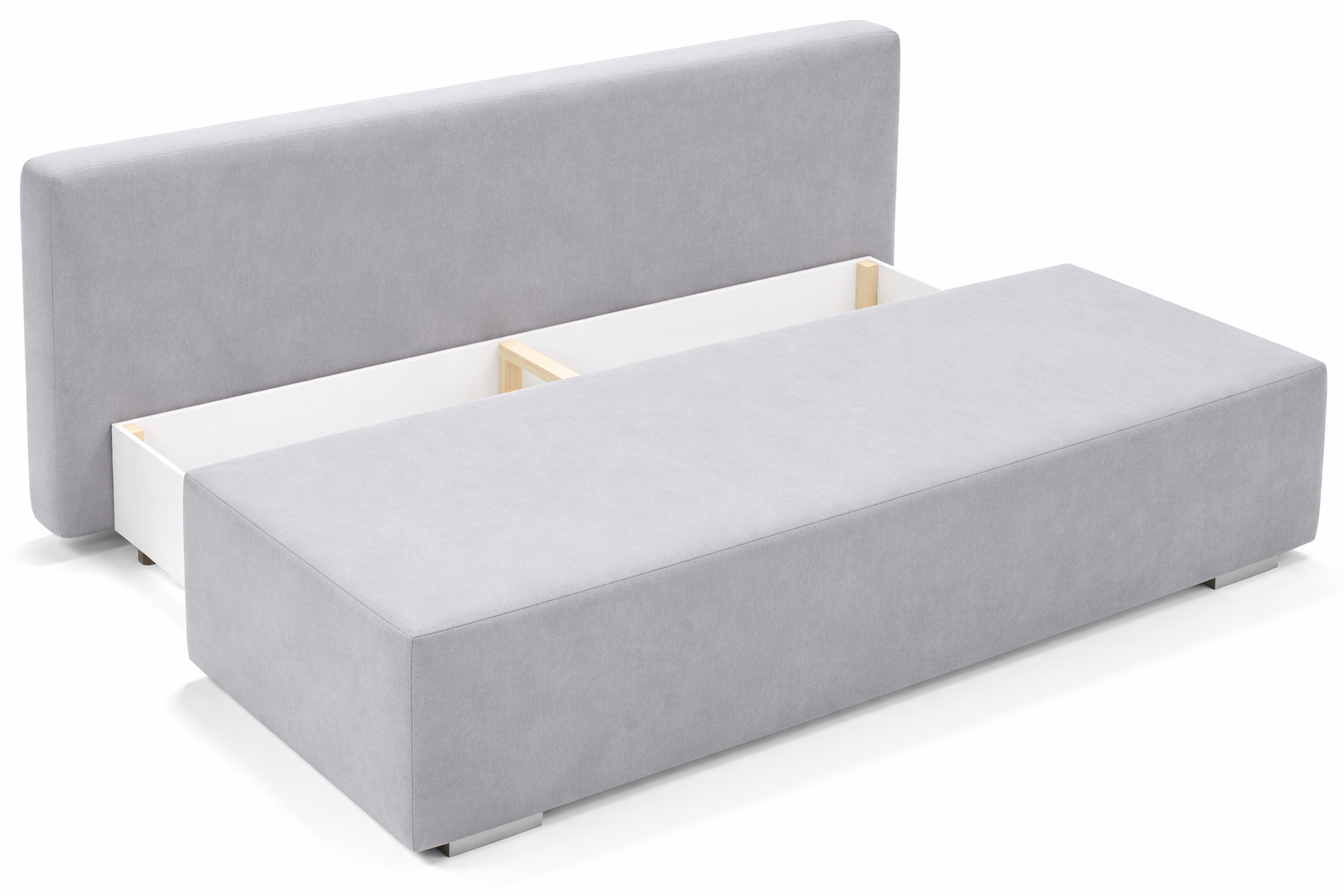 Rozkładana kanapa z funkcją spania oraz pojemnikiem HUGO