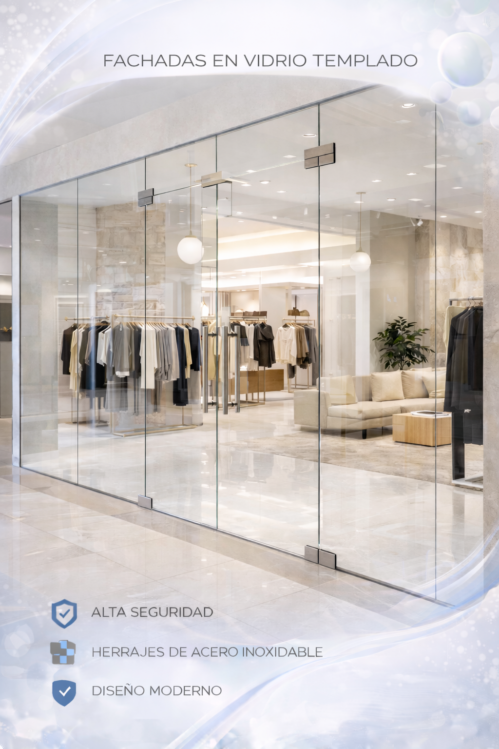 Tempered Glass Storefront