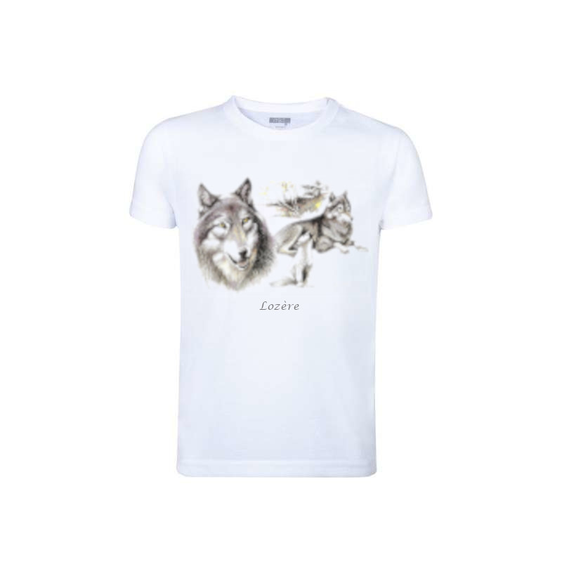 T-shirt loup Lozère