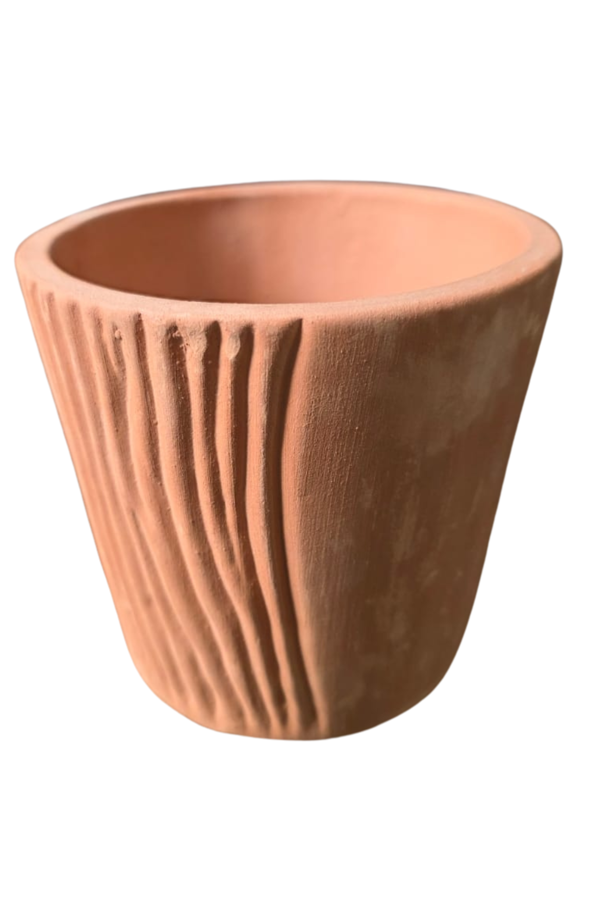 Vaso estriado 