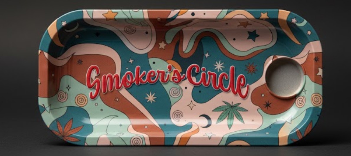 Slim Smoker's Circle Rolling Tray