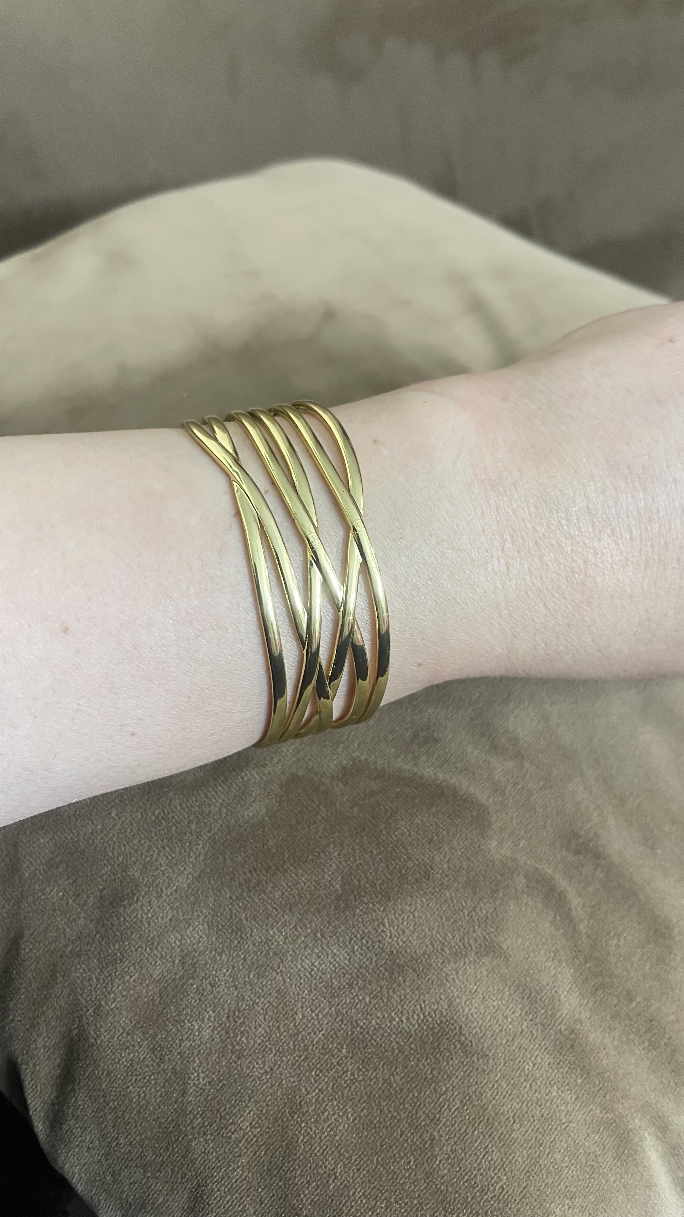 Gold Twist Bangles Set
