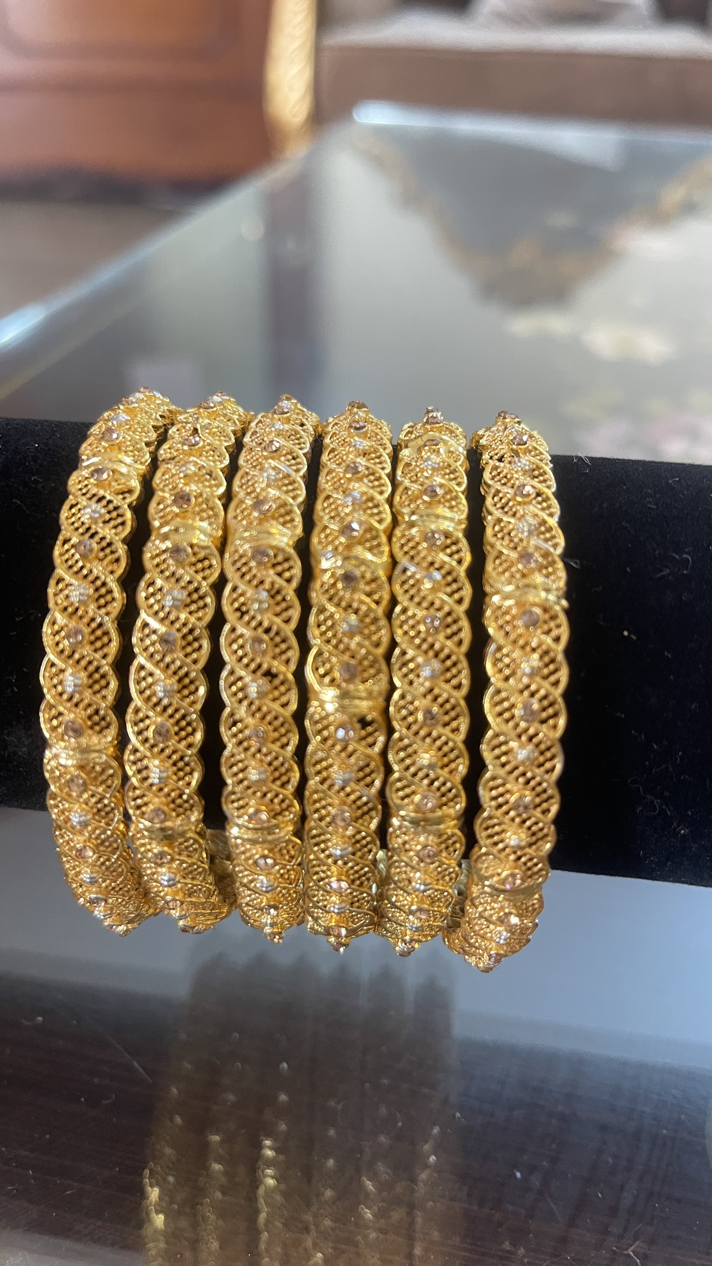 Gold Plated Bangles Set
