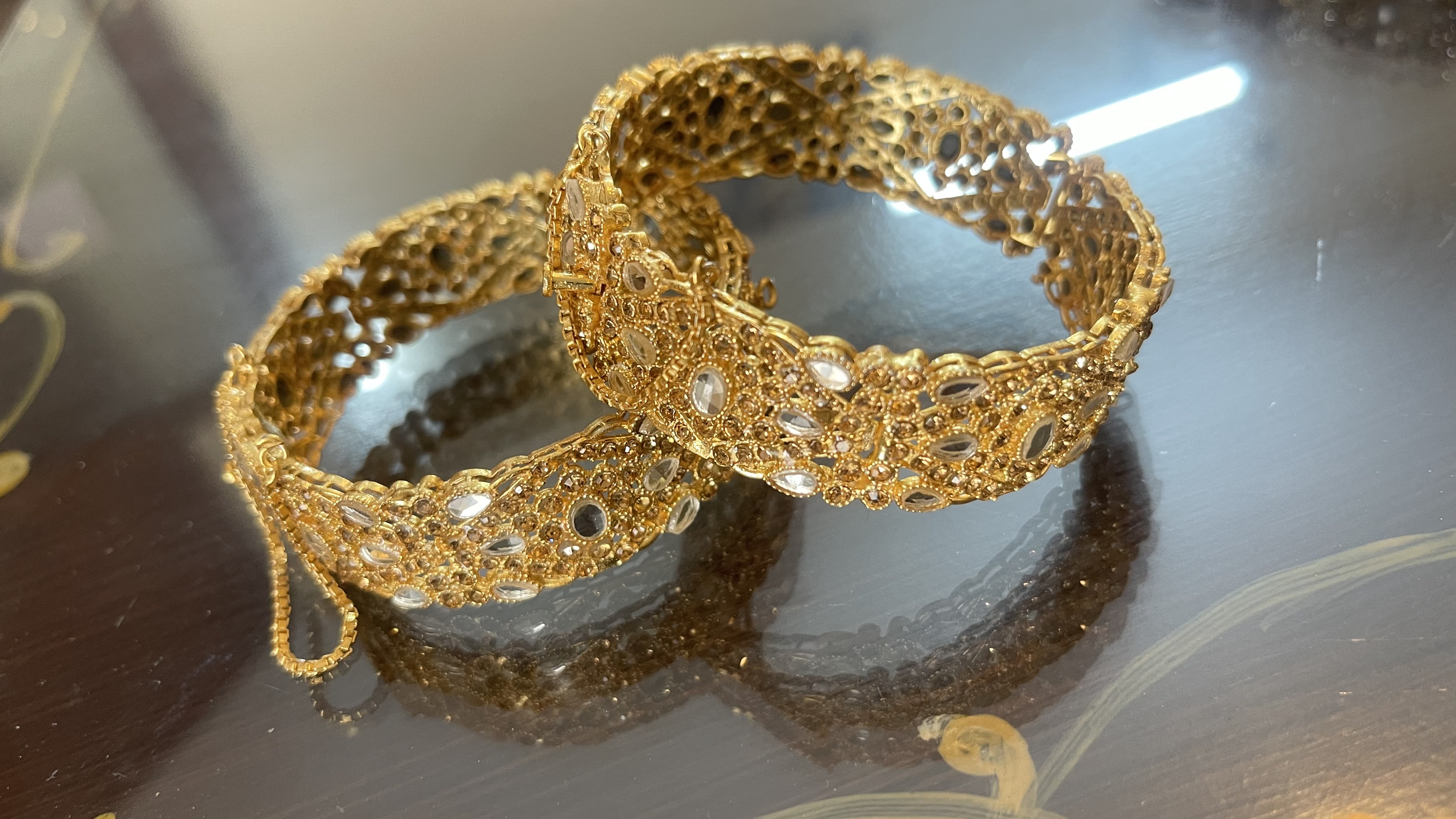 Gold Plated Bridal Bangles