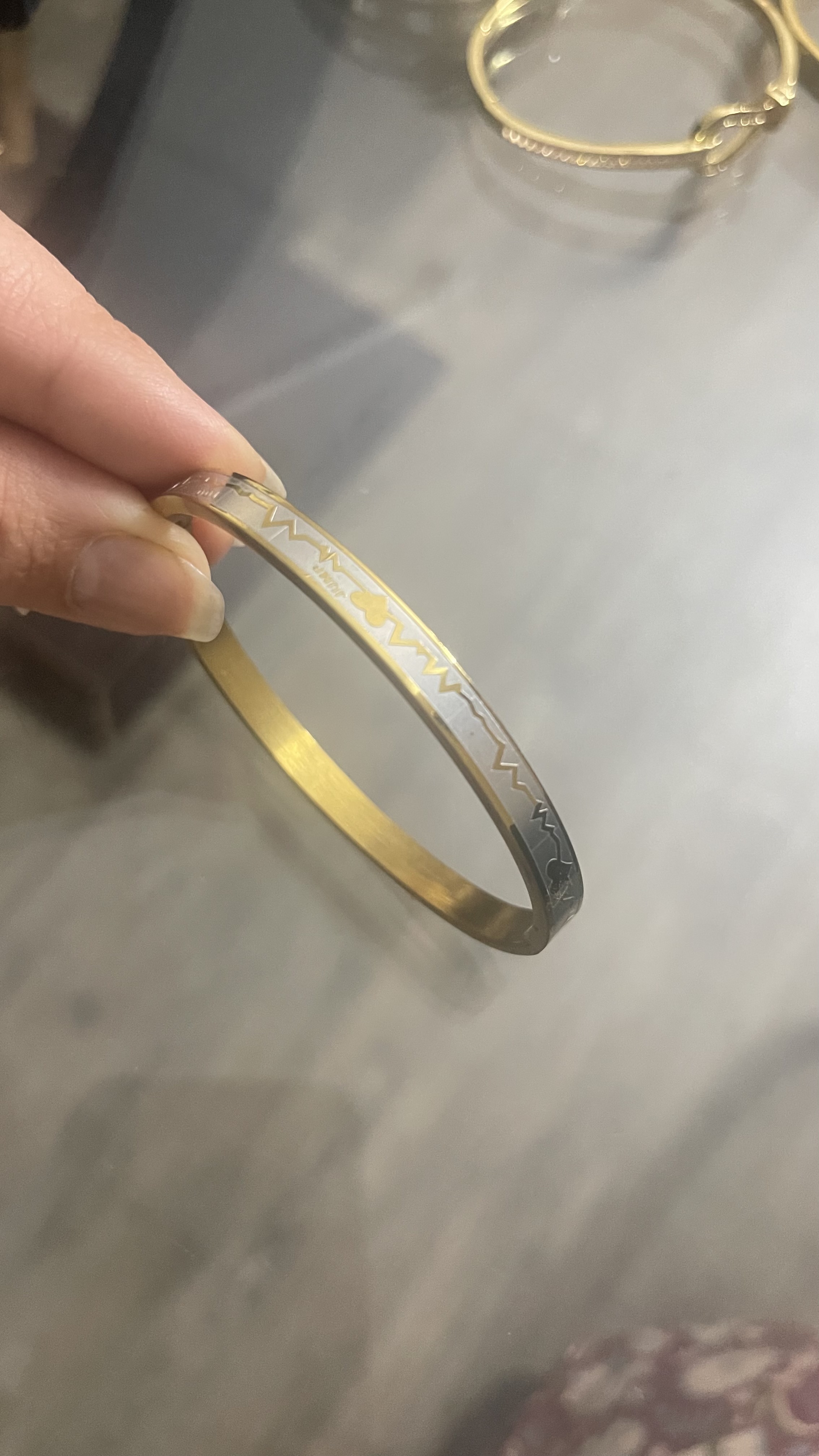 Dual Tone Metal Bracelete