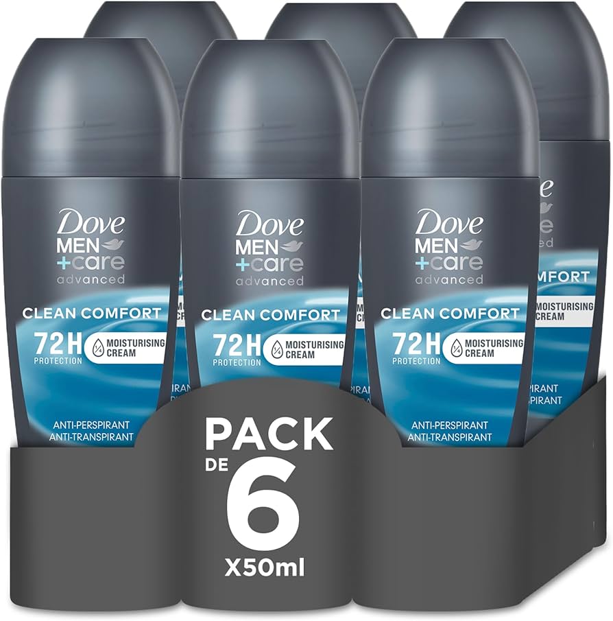 Desodorante Dove Men+Care Clean Comfort Pack 6