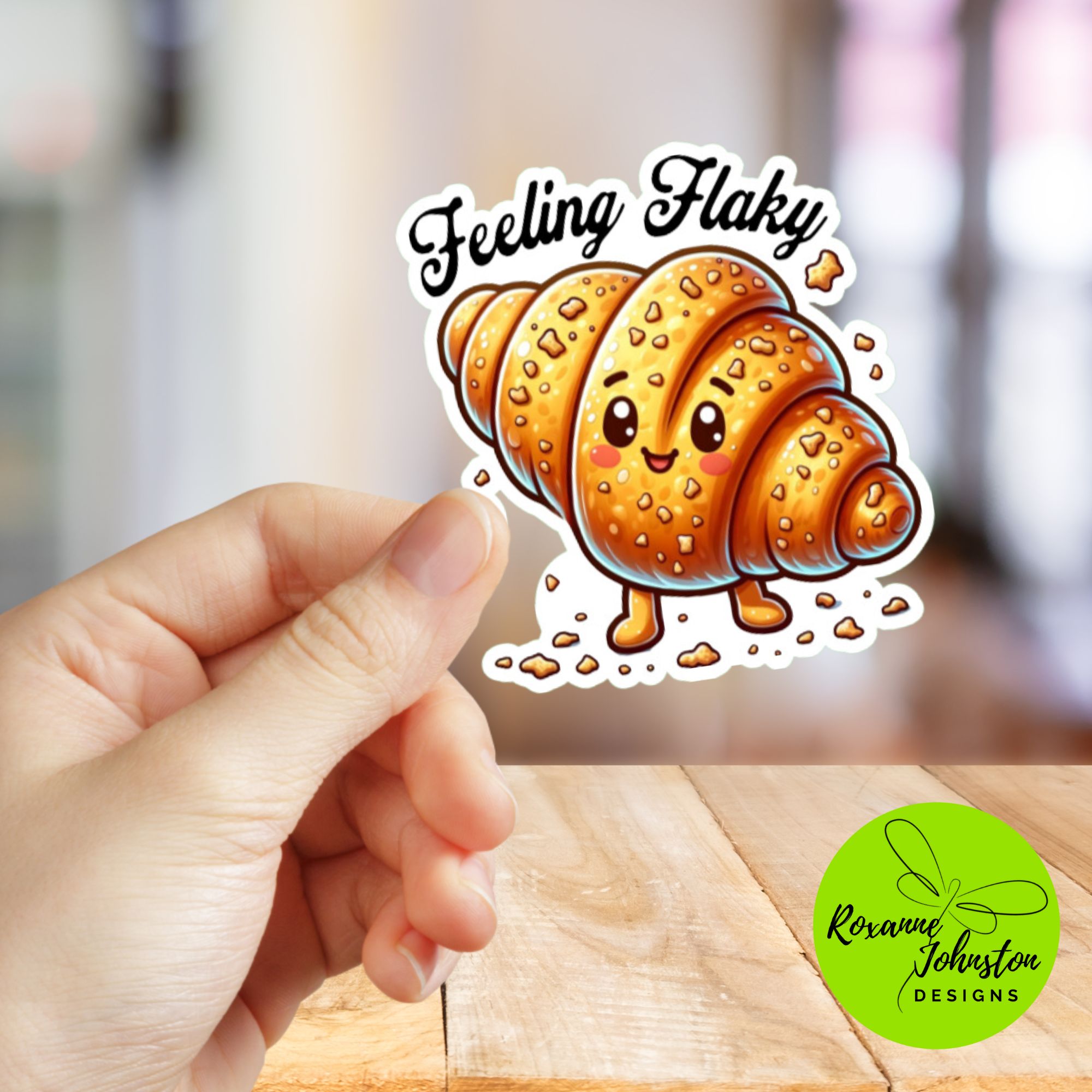 Feeling Flaky Croissant Sticker