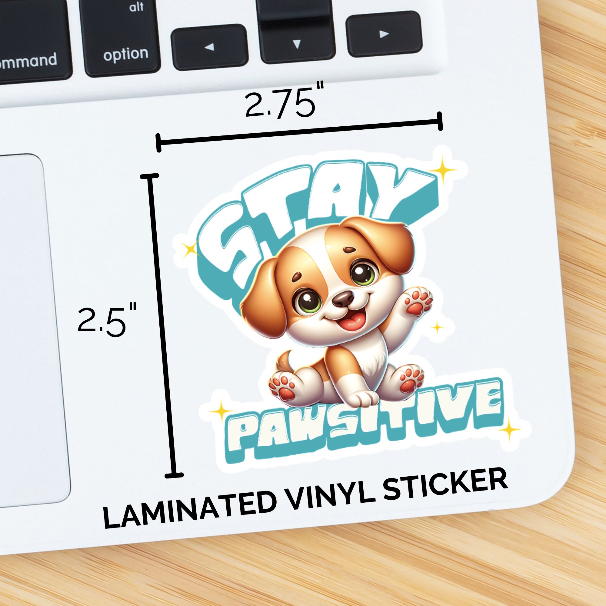 Stay Pawsitive Puppy Sticker