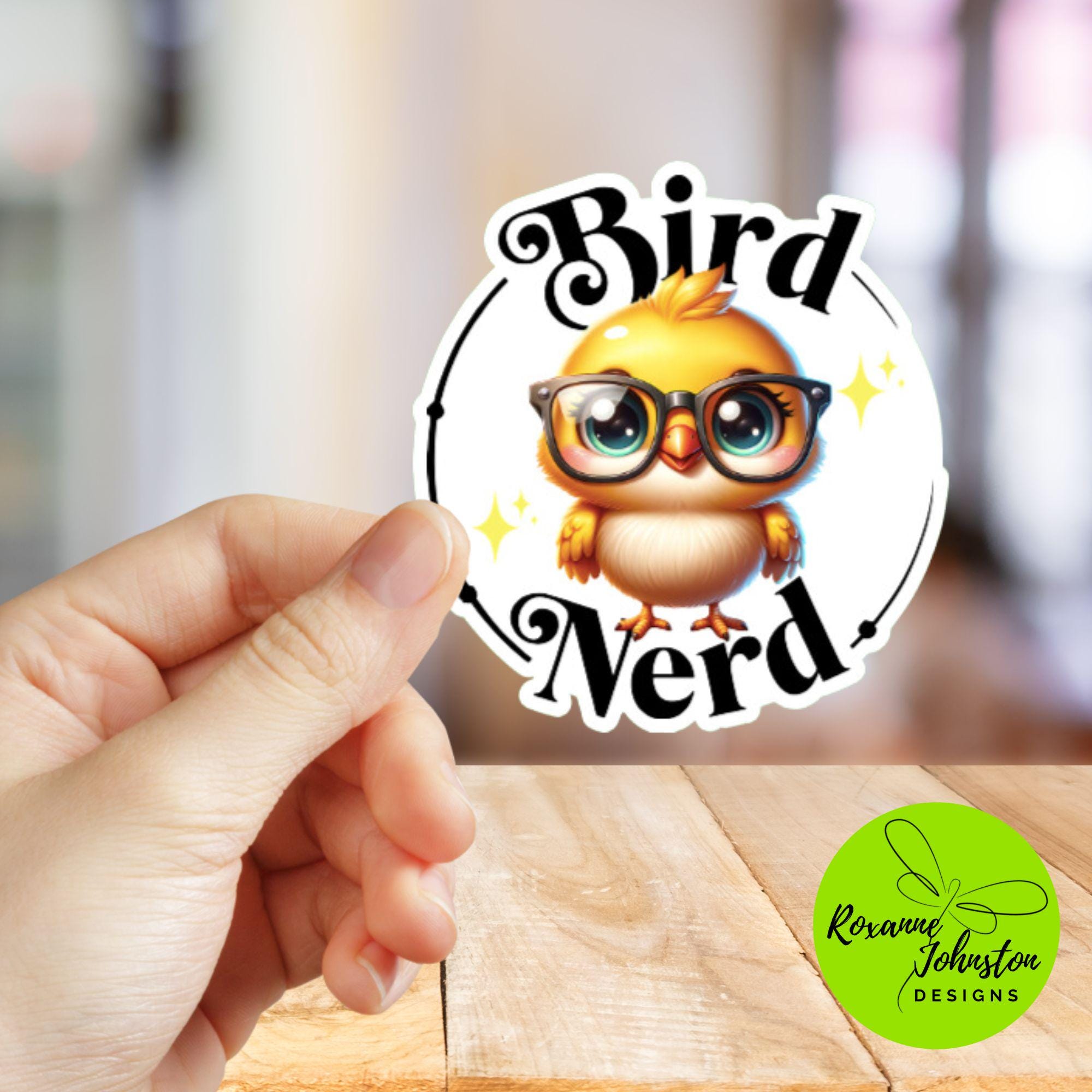 Bird Nerd Sticker - Yellow