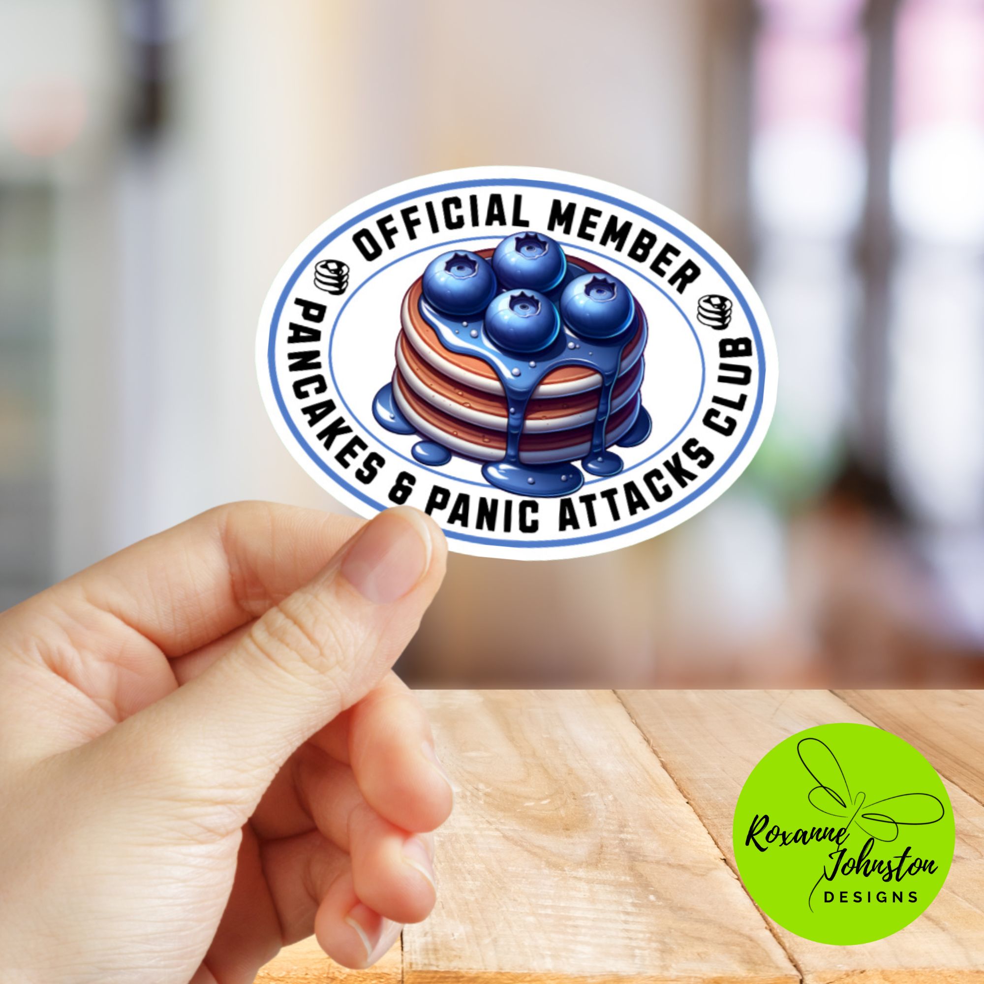 Pancakes & Panic Attacks Sticker