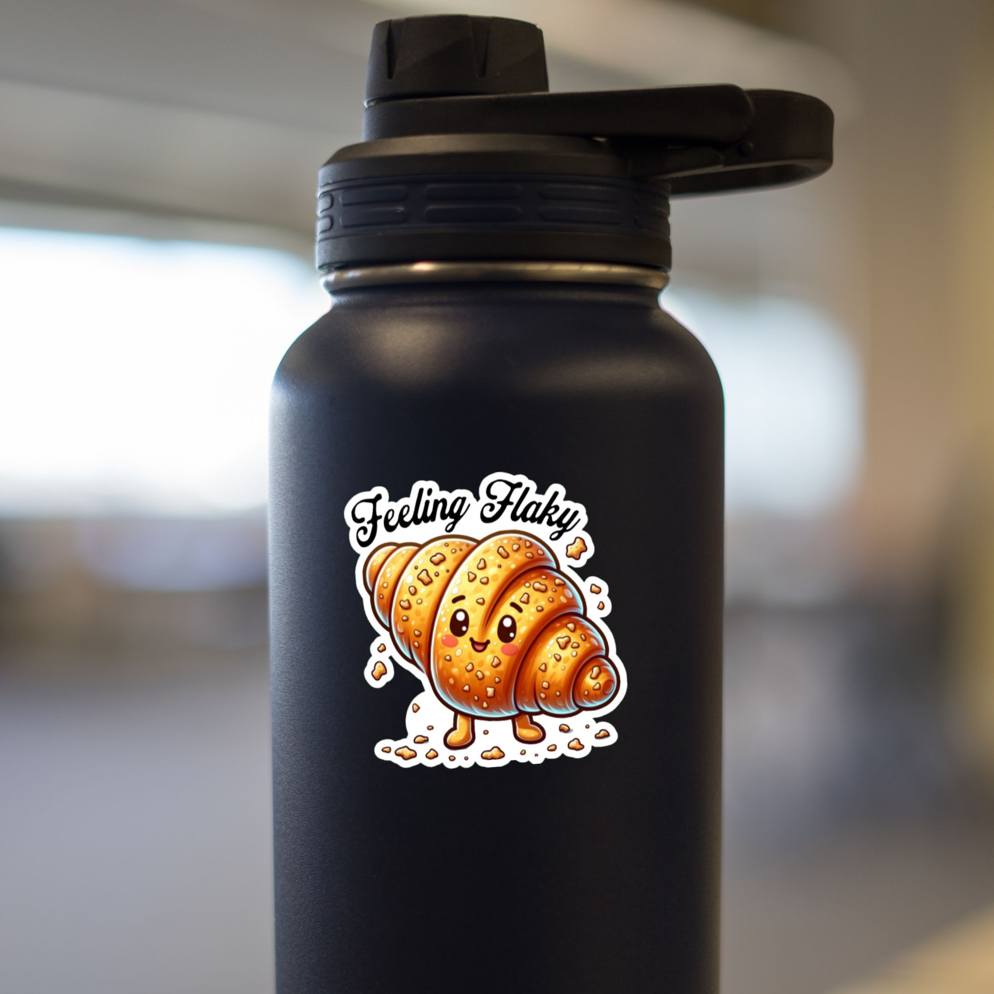 Feeling Flaky Croissant Sticker