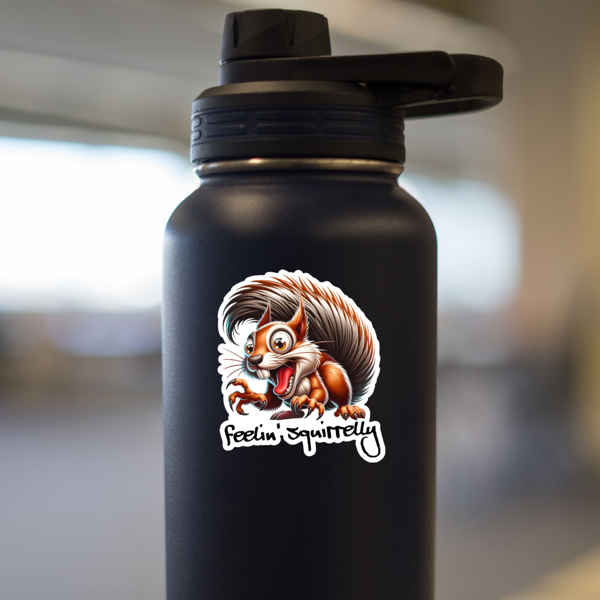 Feelin' Squirrelly Sticker