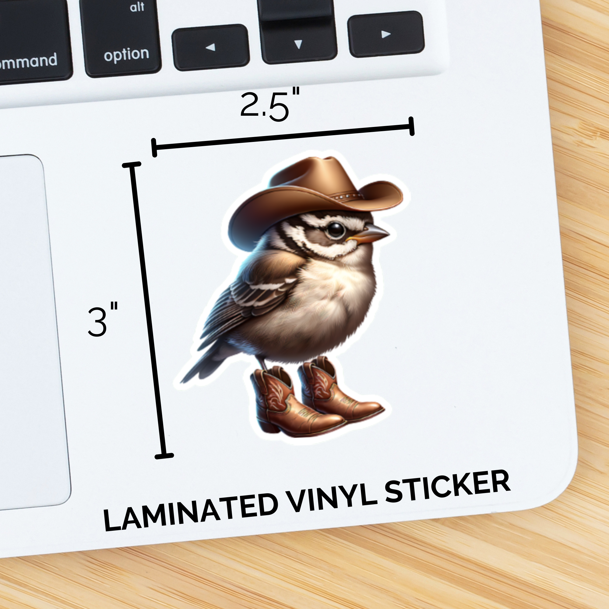 Bird in Cowboy Boots Sticker