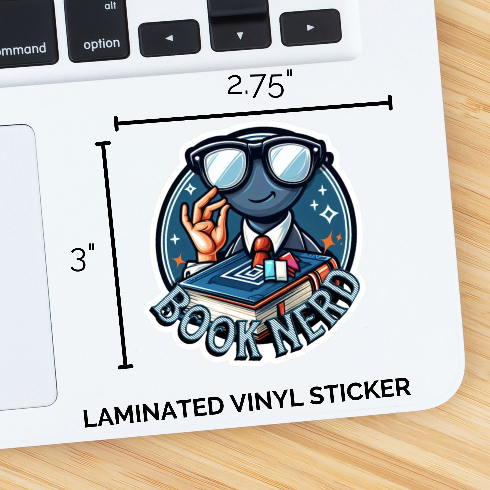 Book Lover “Book Nerd” Sticker