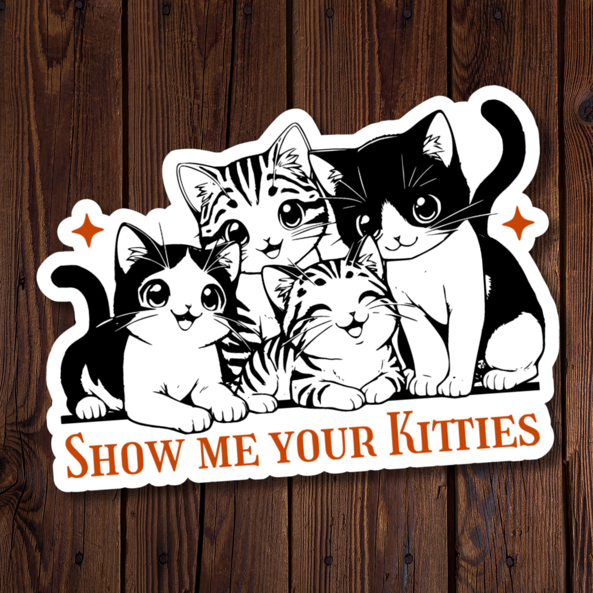 Show Me Your Kitties Sticker