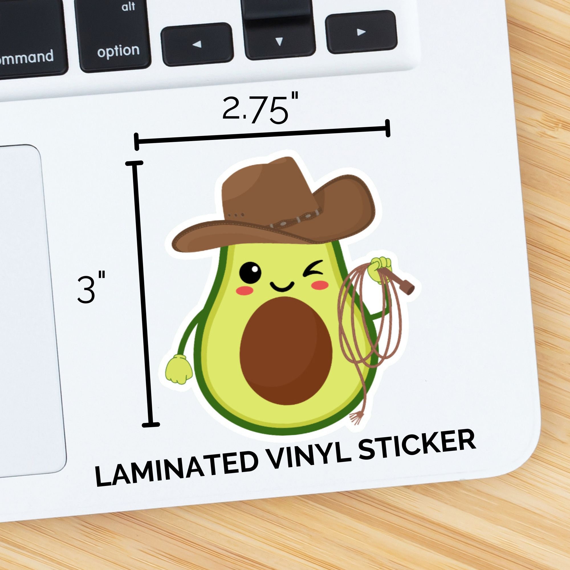 Avocado Cowboy Sticker