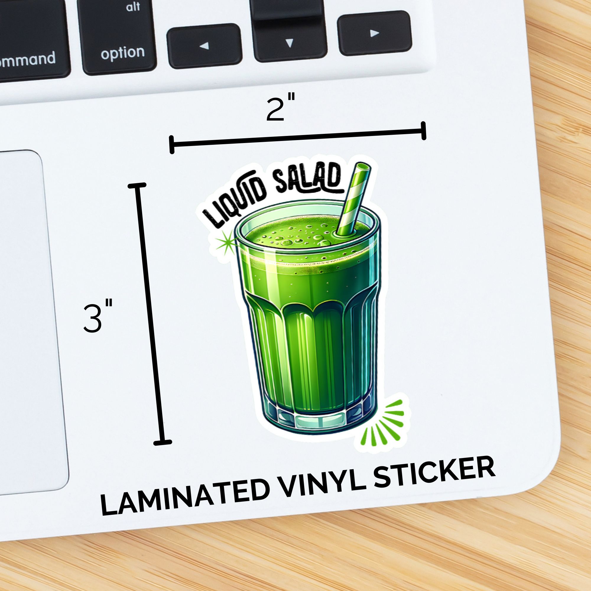 Liquid Salad Green Smoothie Sticker