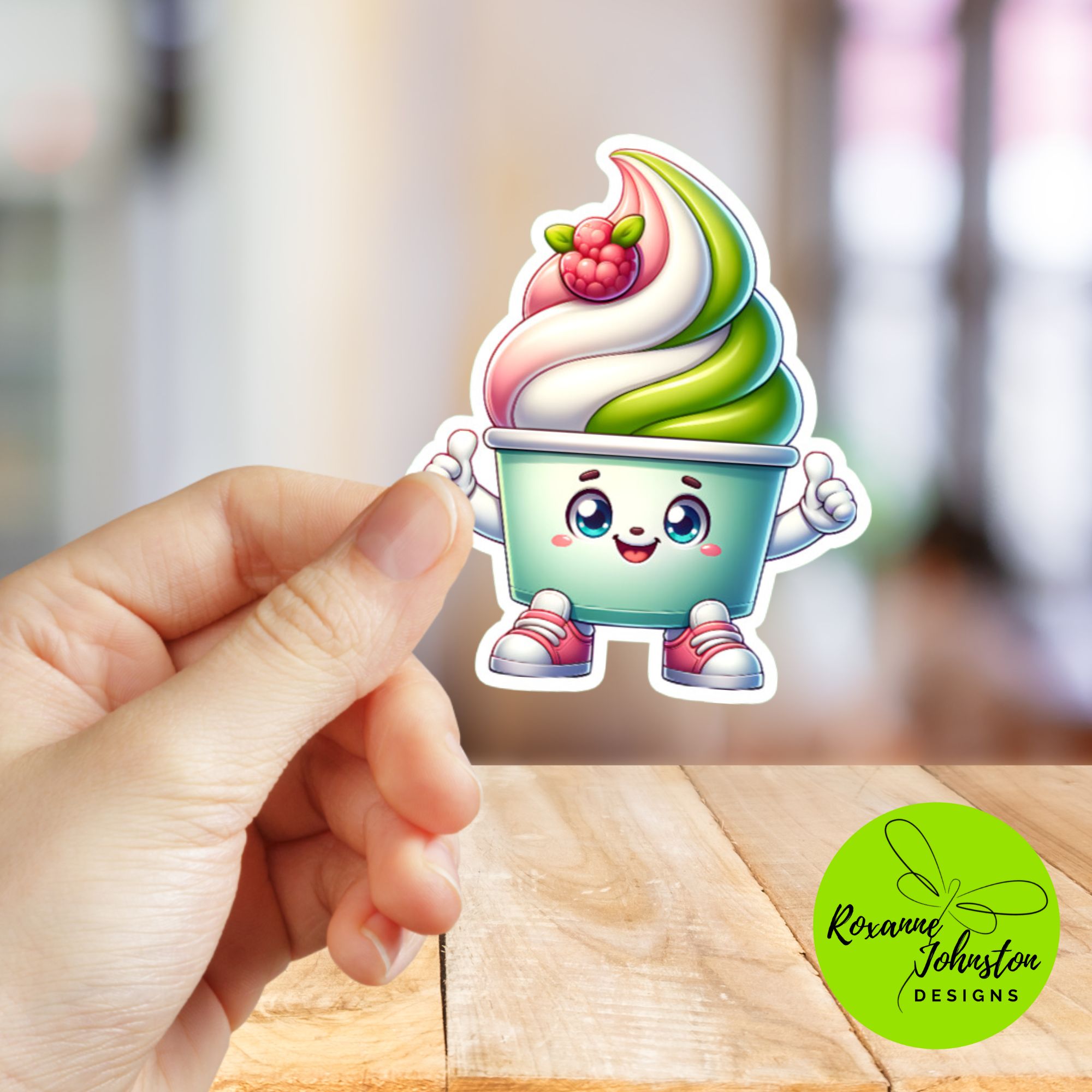 Frozen Yogurt Fun Sticker