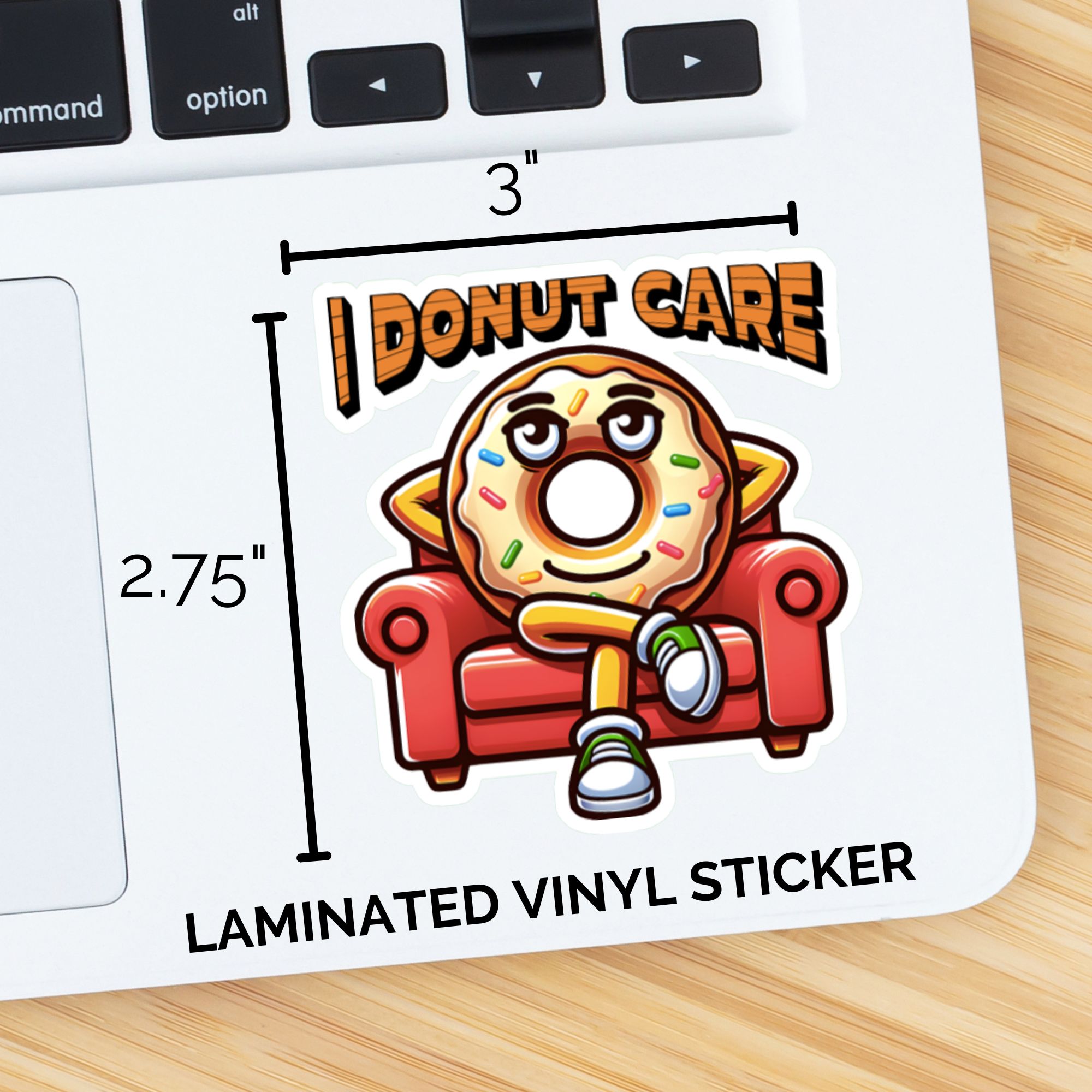 I Donut Care Sticker