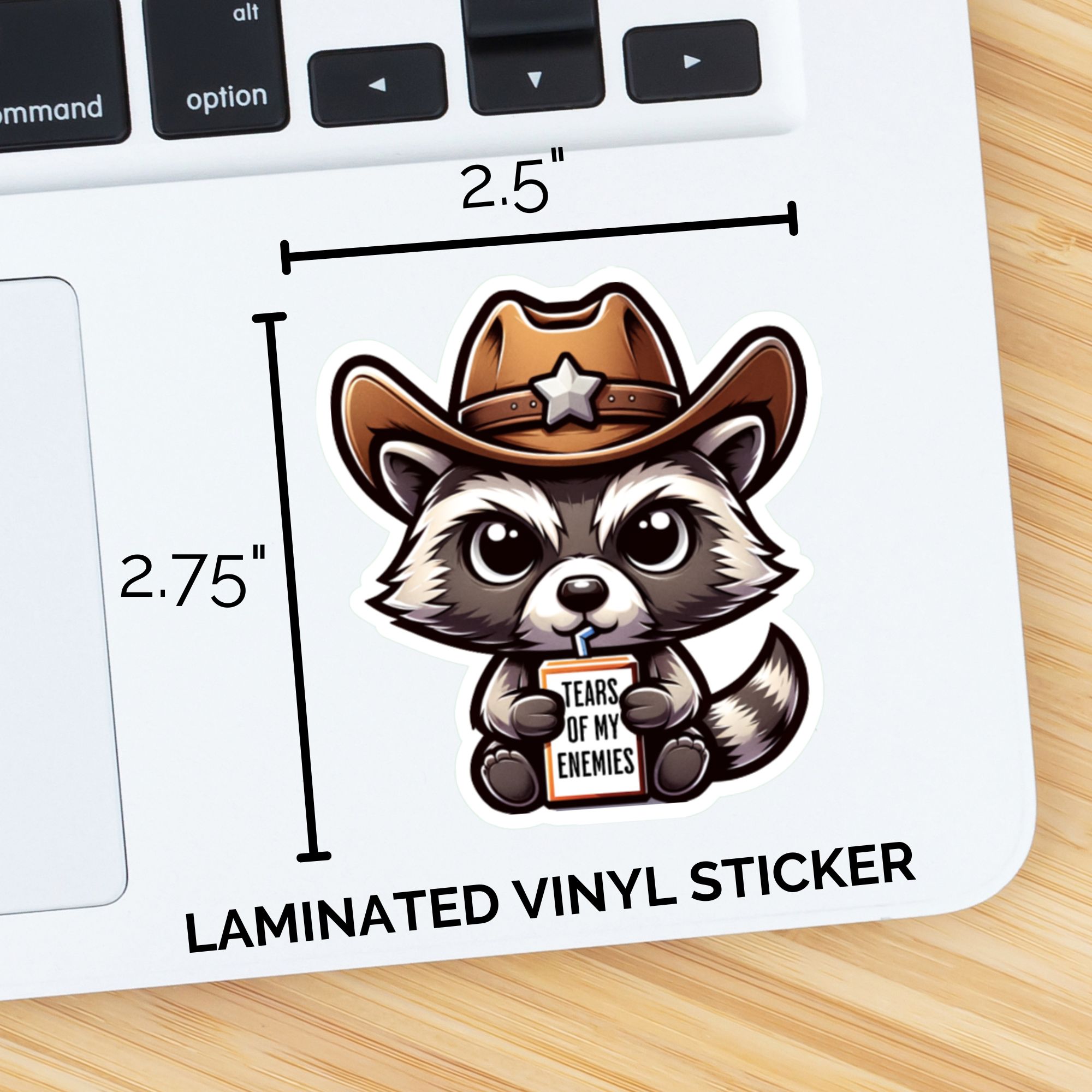 Grumpy Raccoon Sticker