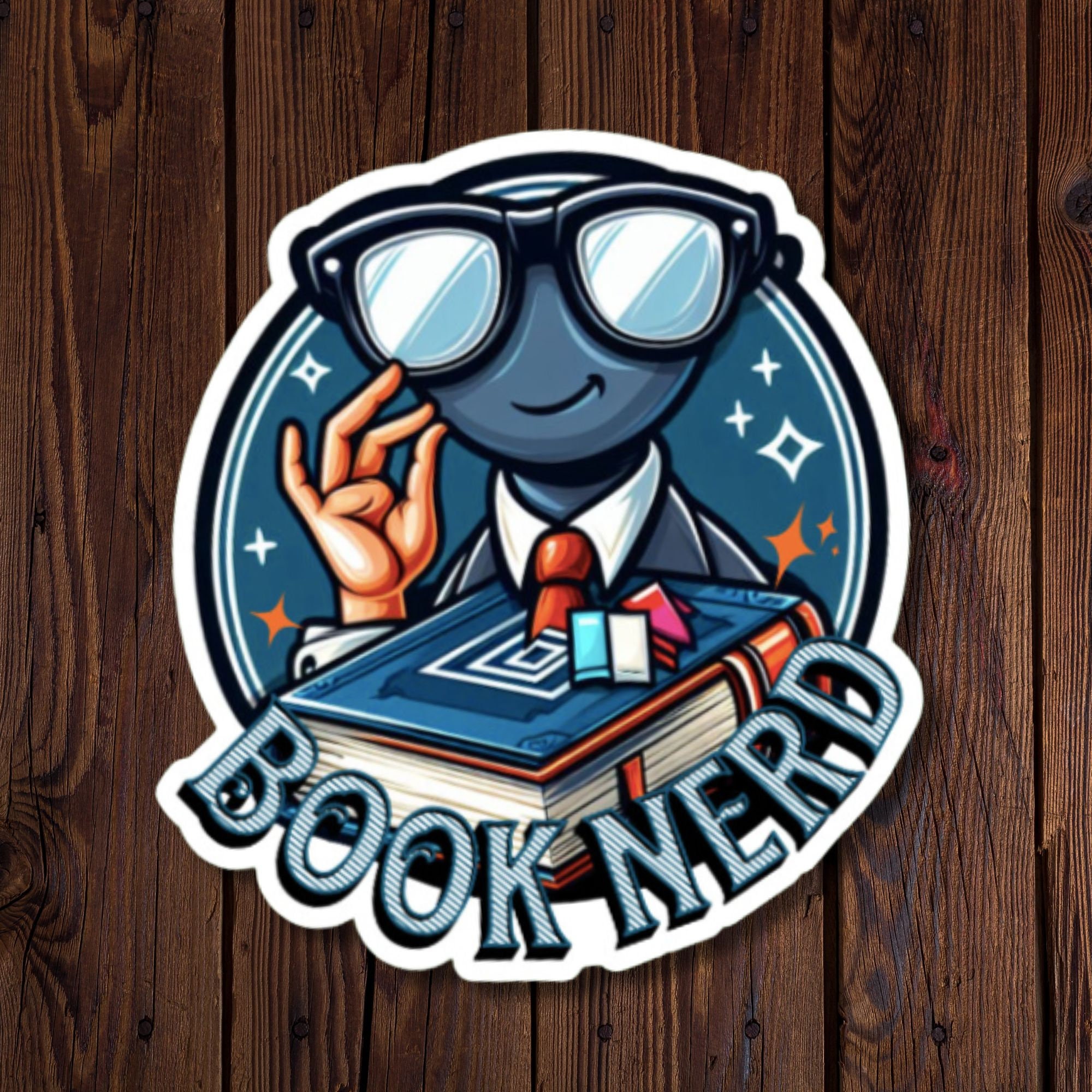 Book Lover “Book Nerd” Sticker