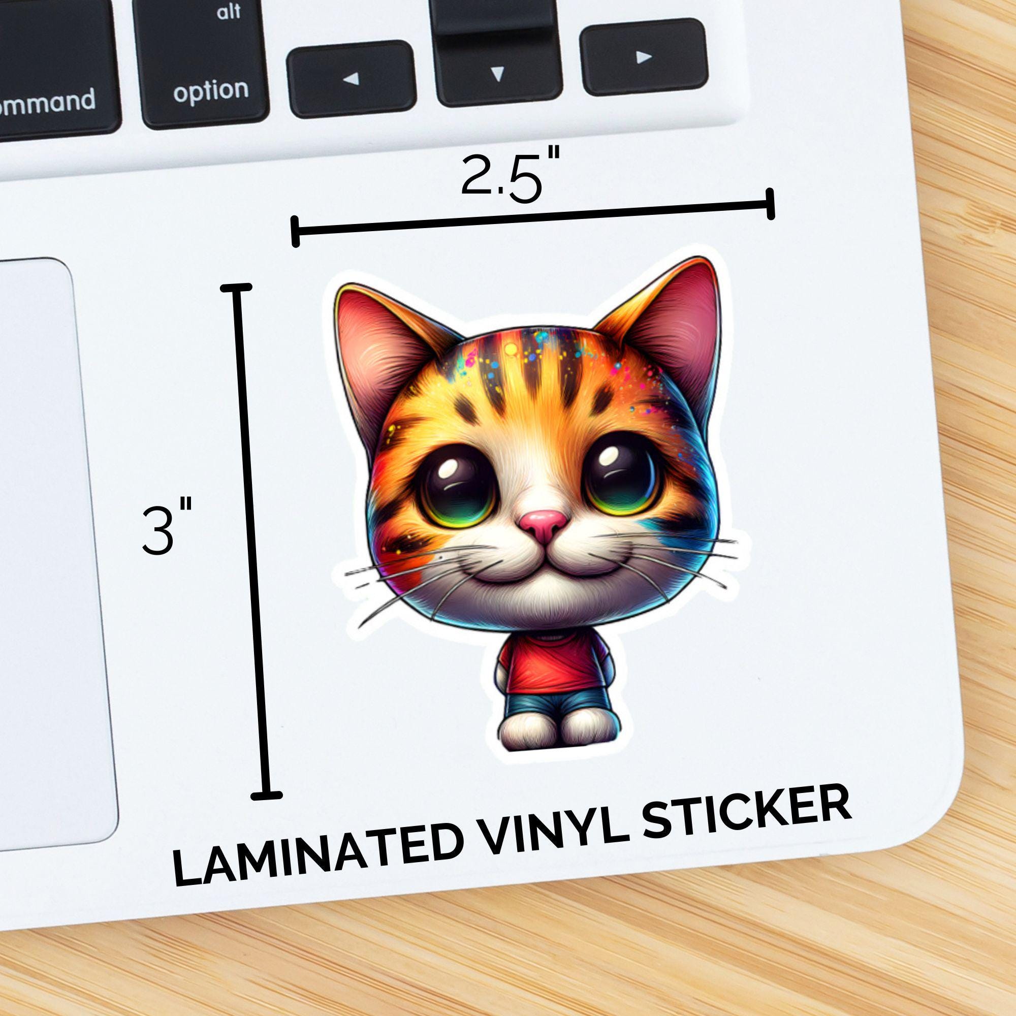 Bobblehead Cat Sticker