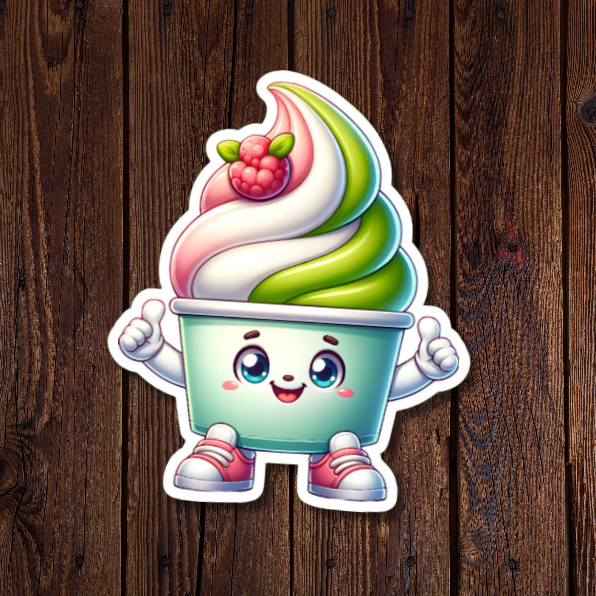 Frozen Yogurt Fun Sticker