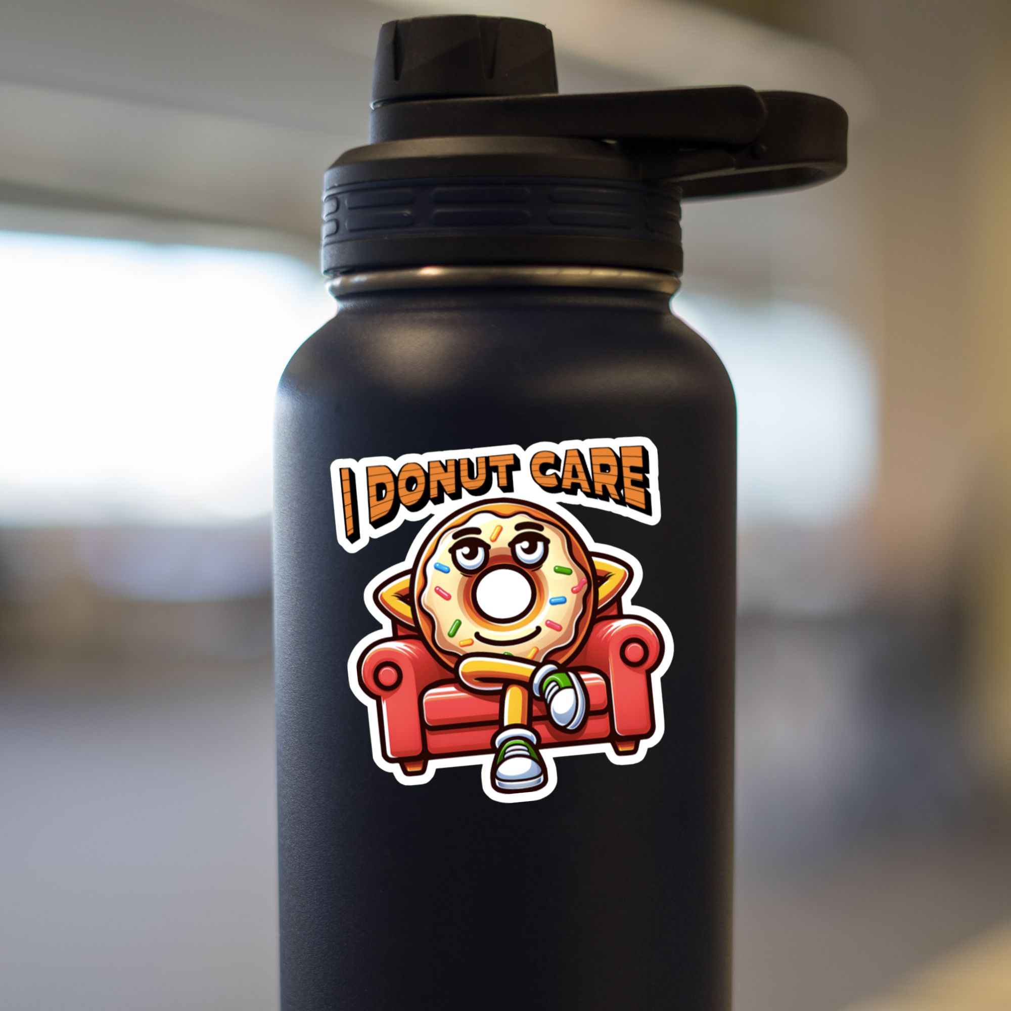 I Donut Care Sticker
