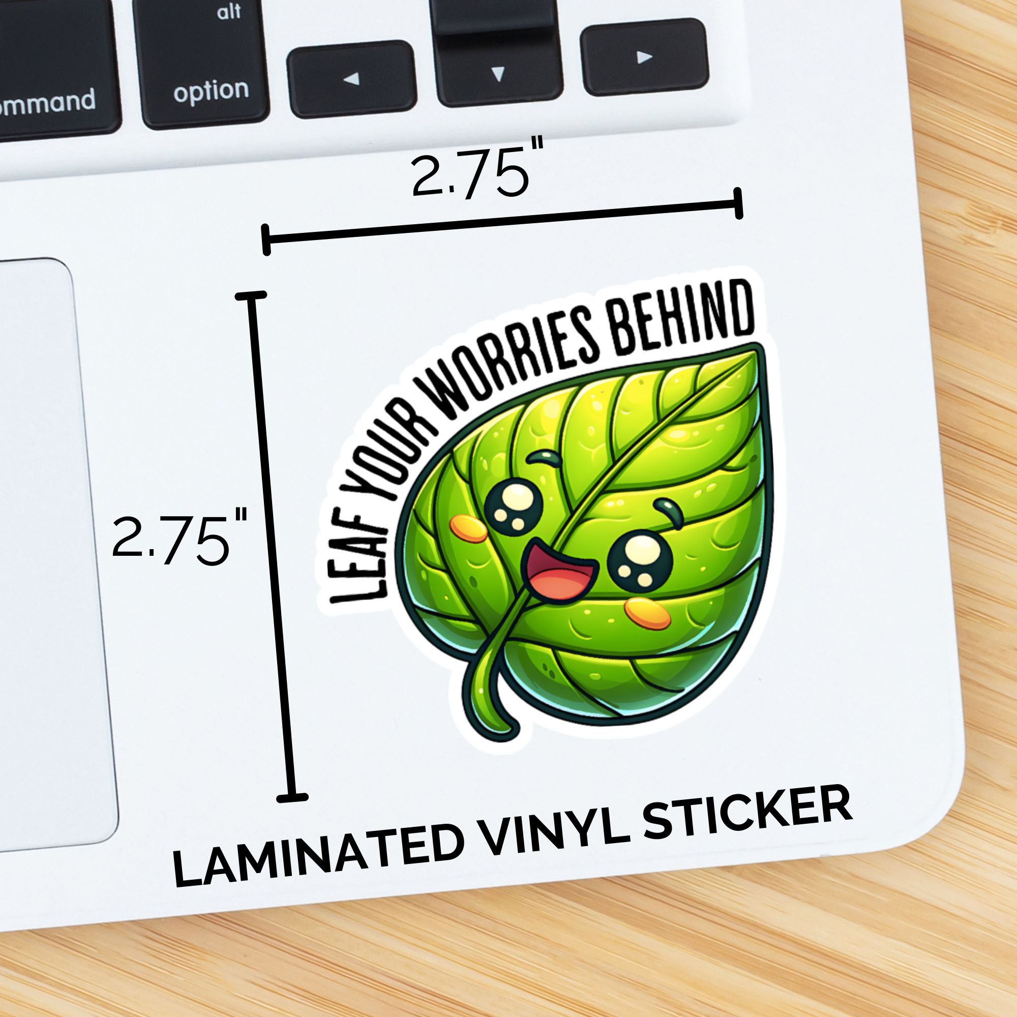 Leaf Your Worries Behind Sticker