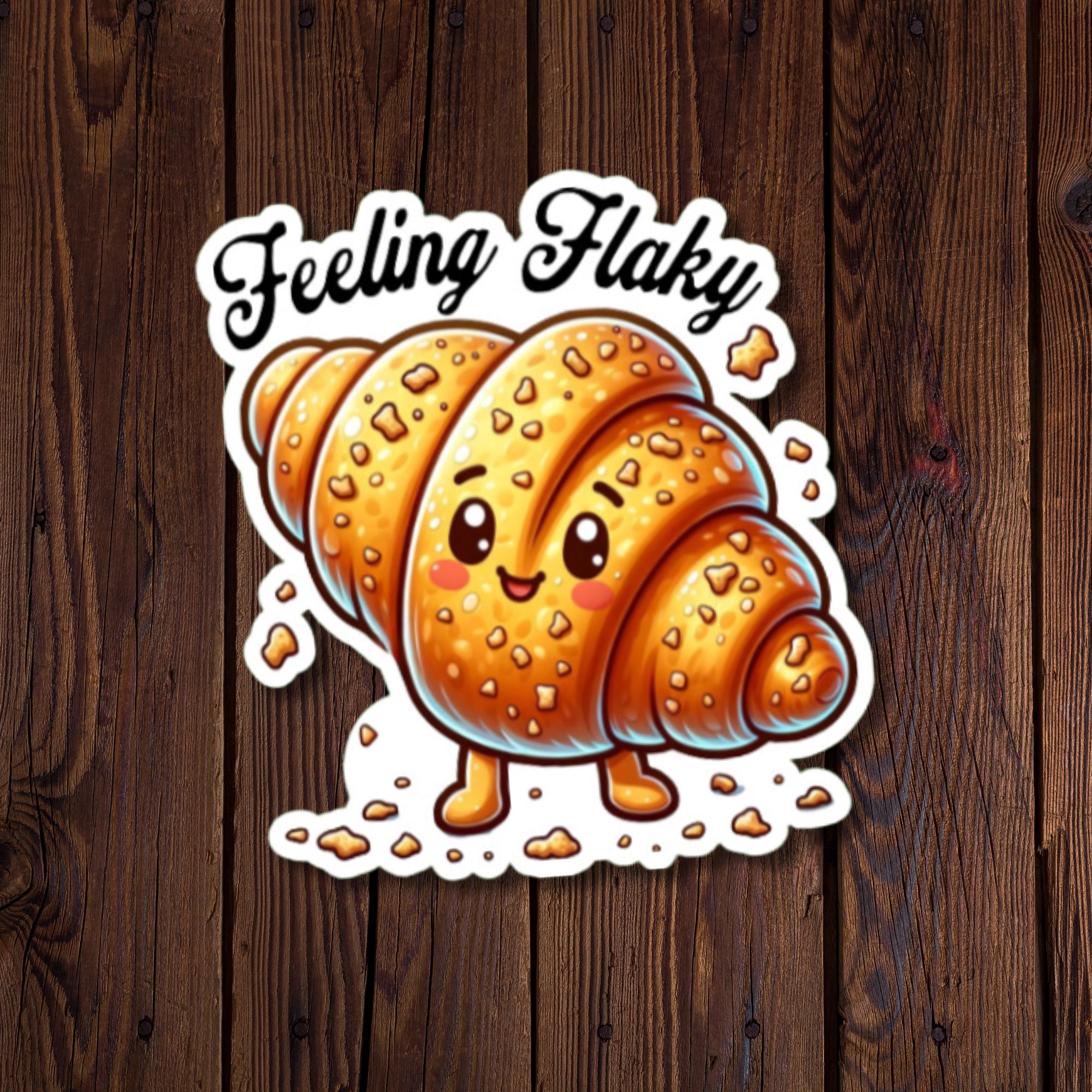 Feeling Flaky Croissant Sticker