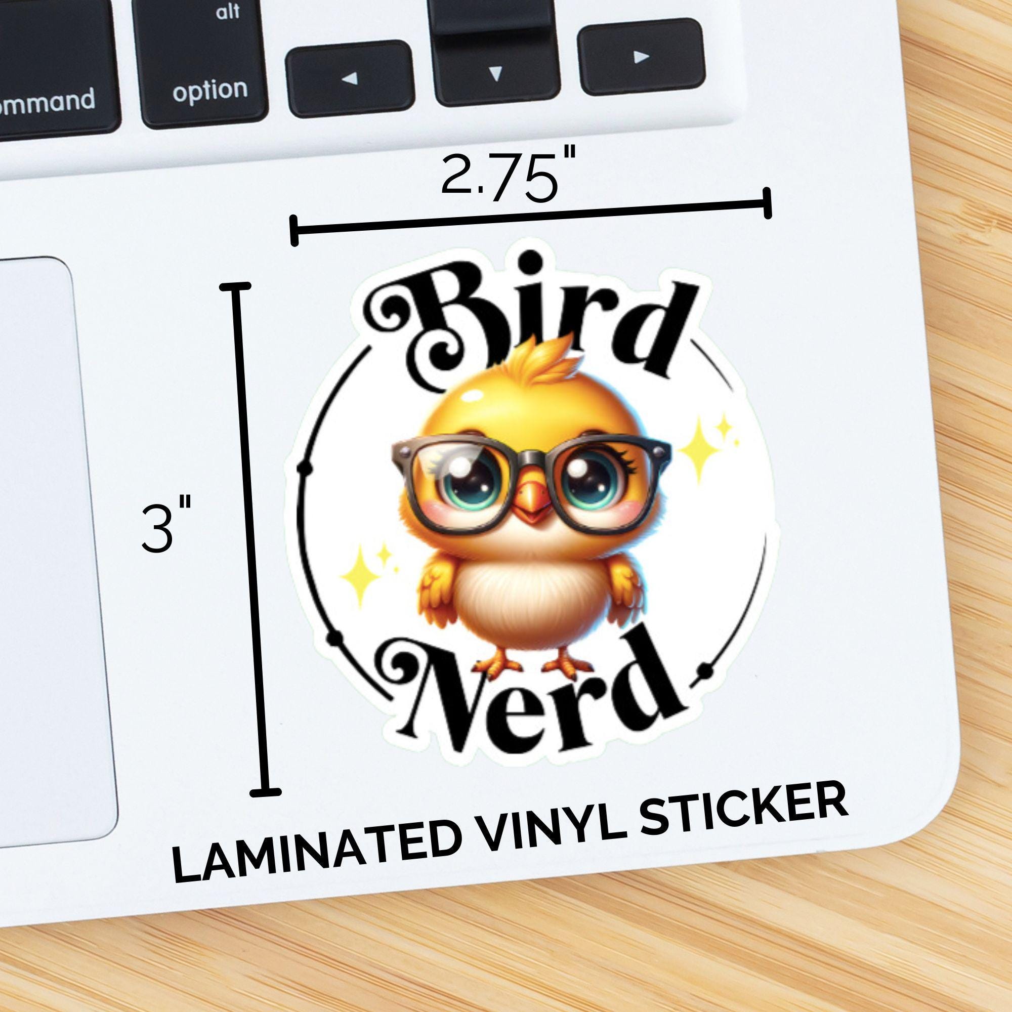 Bird Nerd Sticker - Yellow