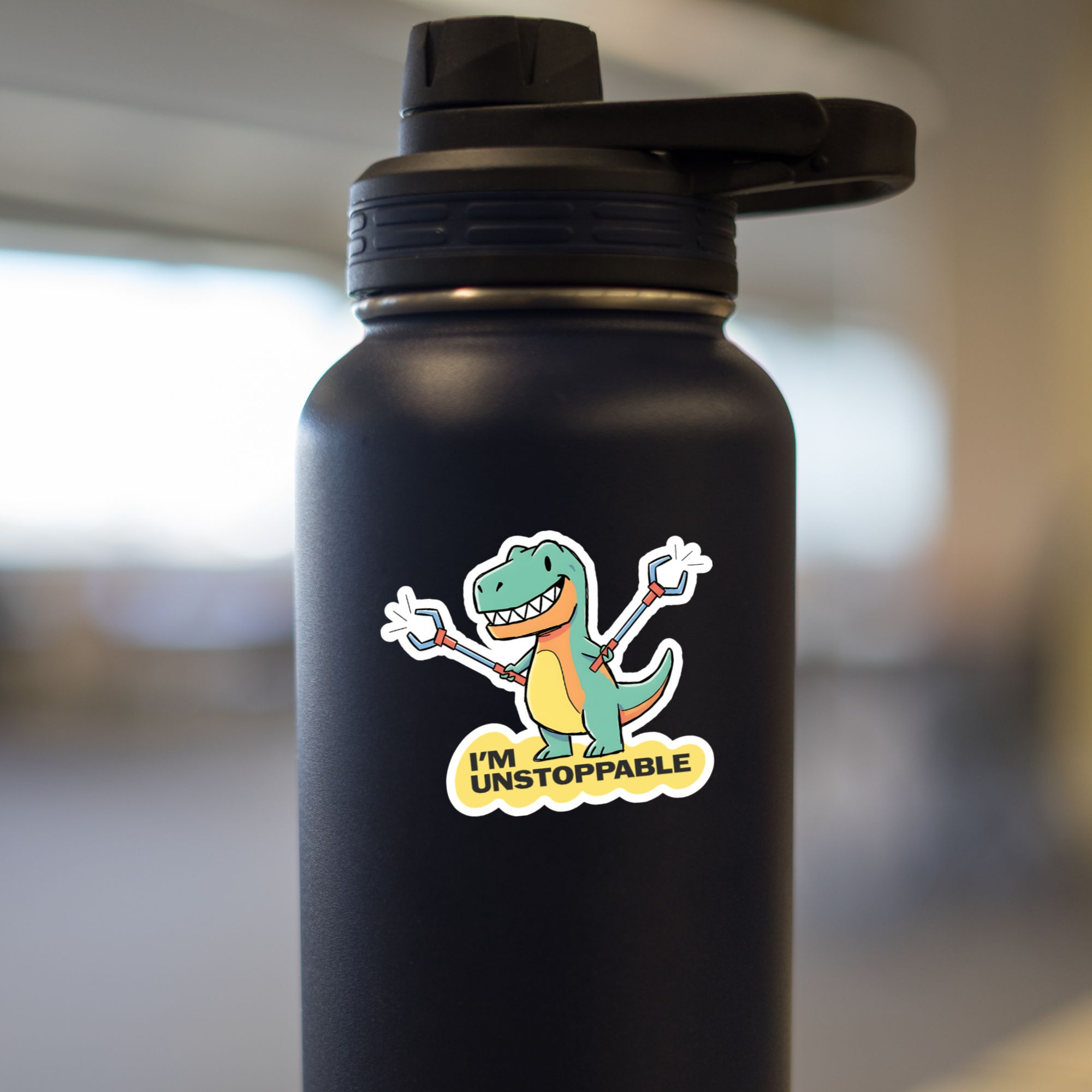 I’m Unstoppable Dinosaur Sticker