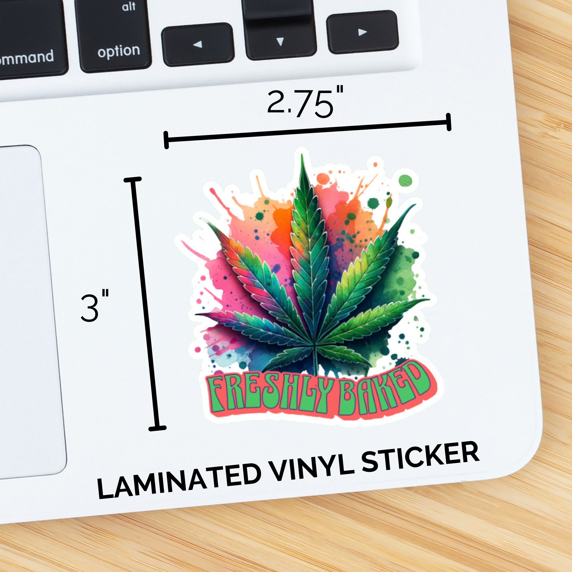 Freshly Baked Cannabis Leaf Sticker
