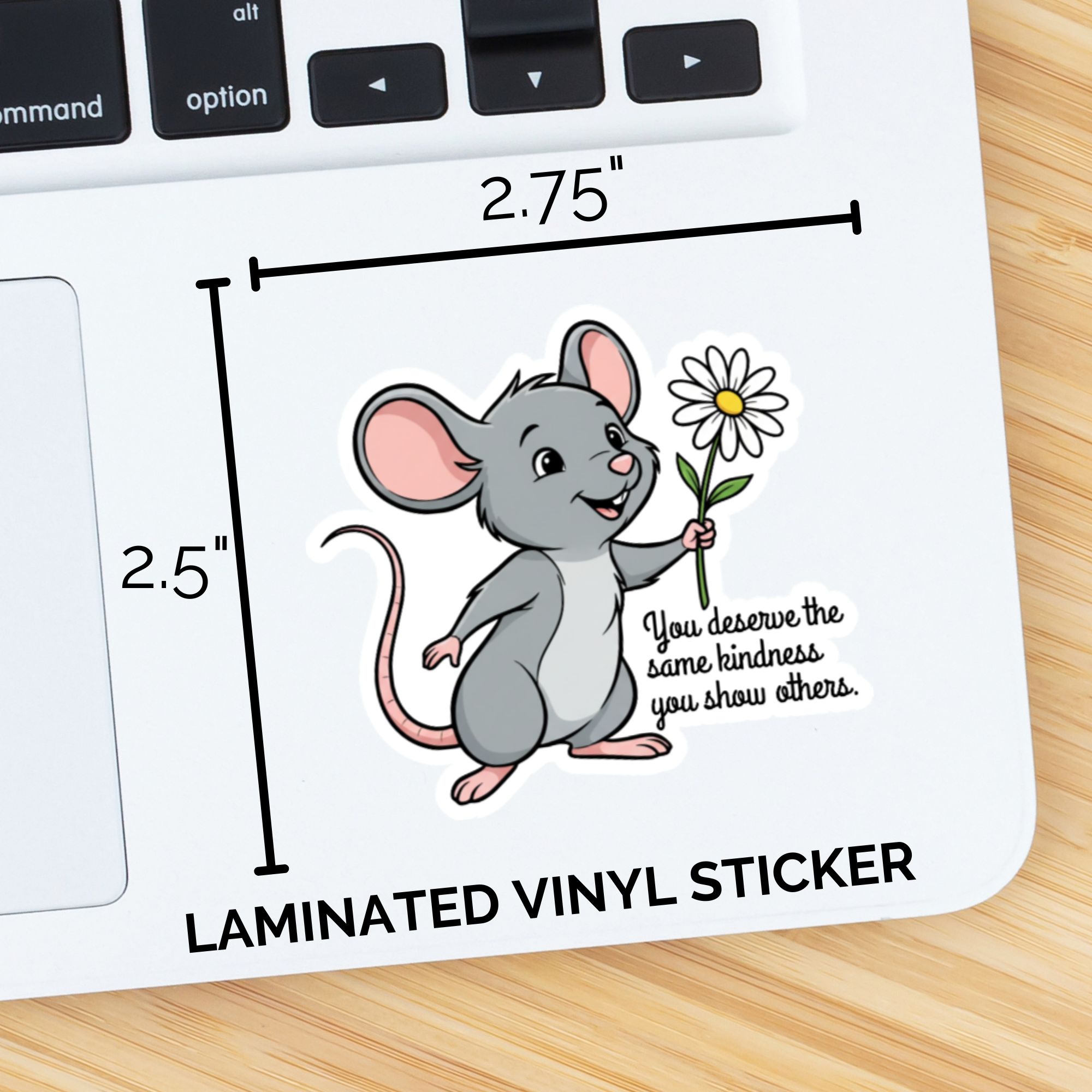You Deserve The Same Kindness You Show Others -  Mouse Sticker