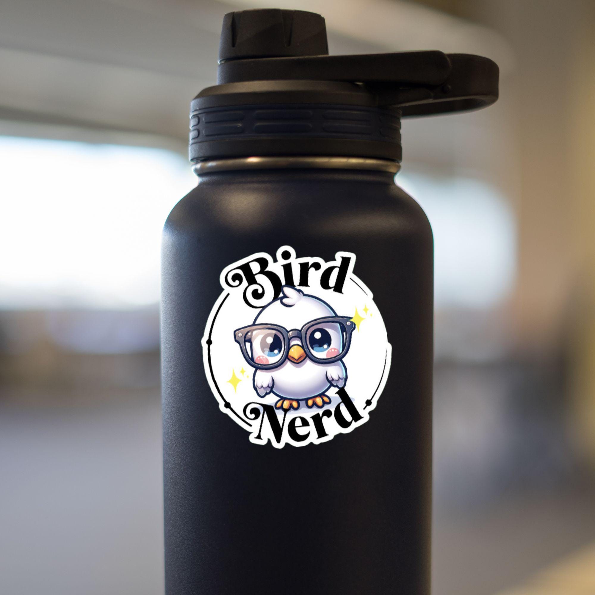 Bird Nerd Sticker - White