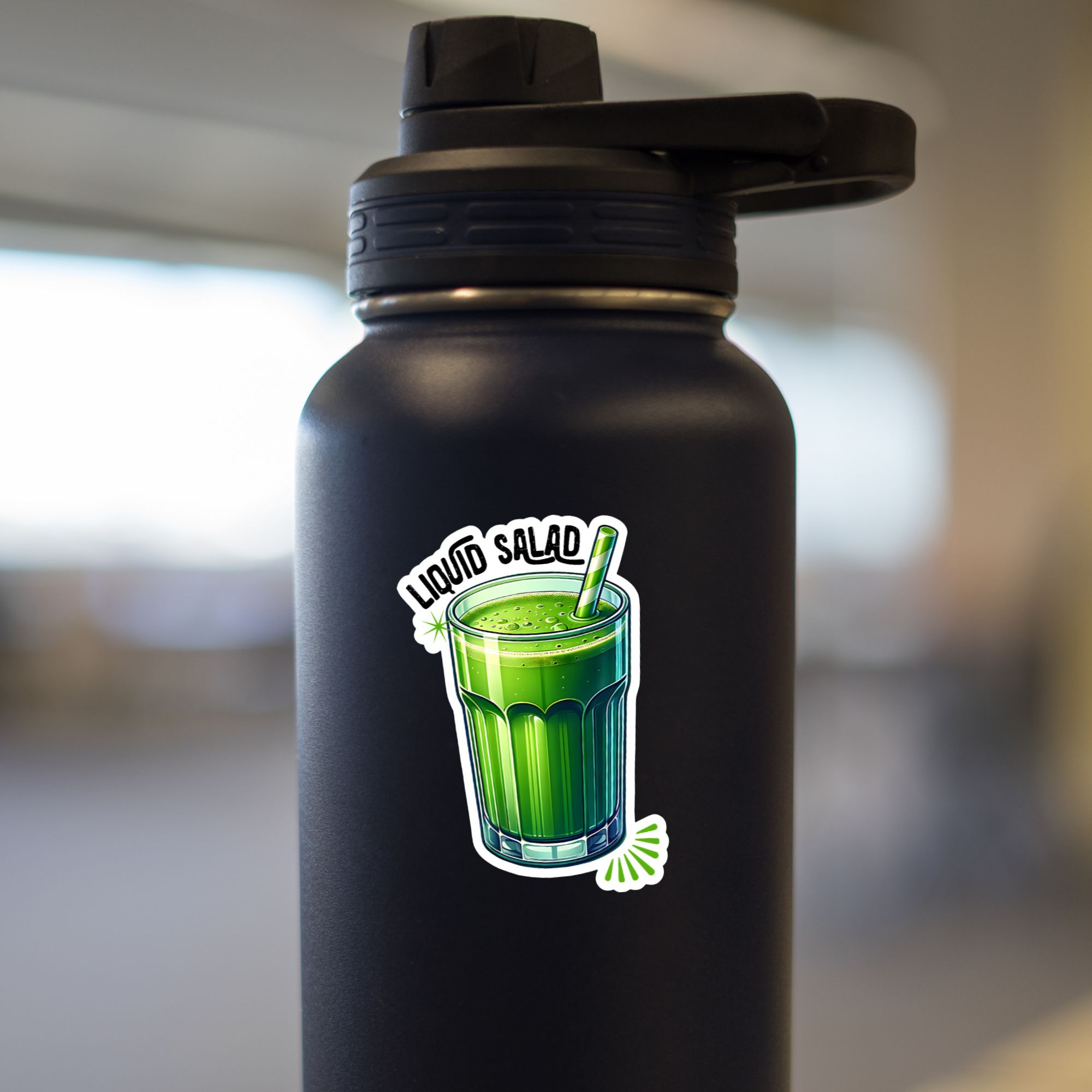 Liquid Salad Green Smoothie Sticker