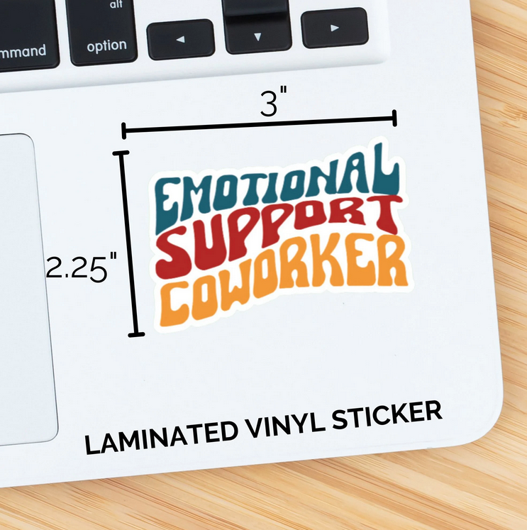 Emotional Support Coworker Sticker