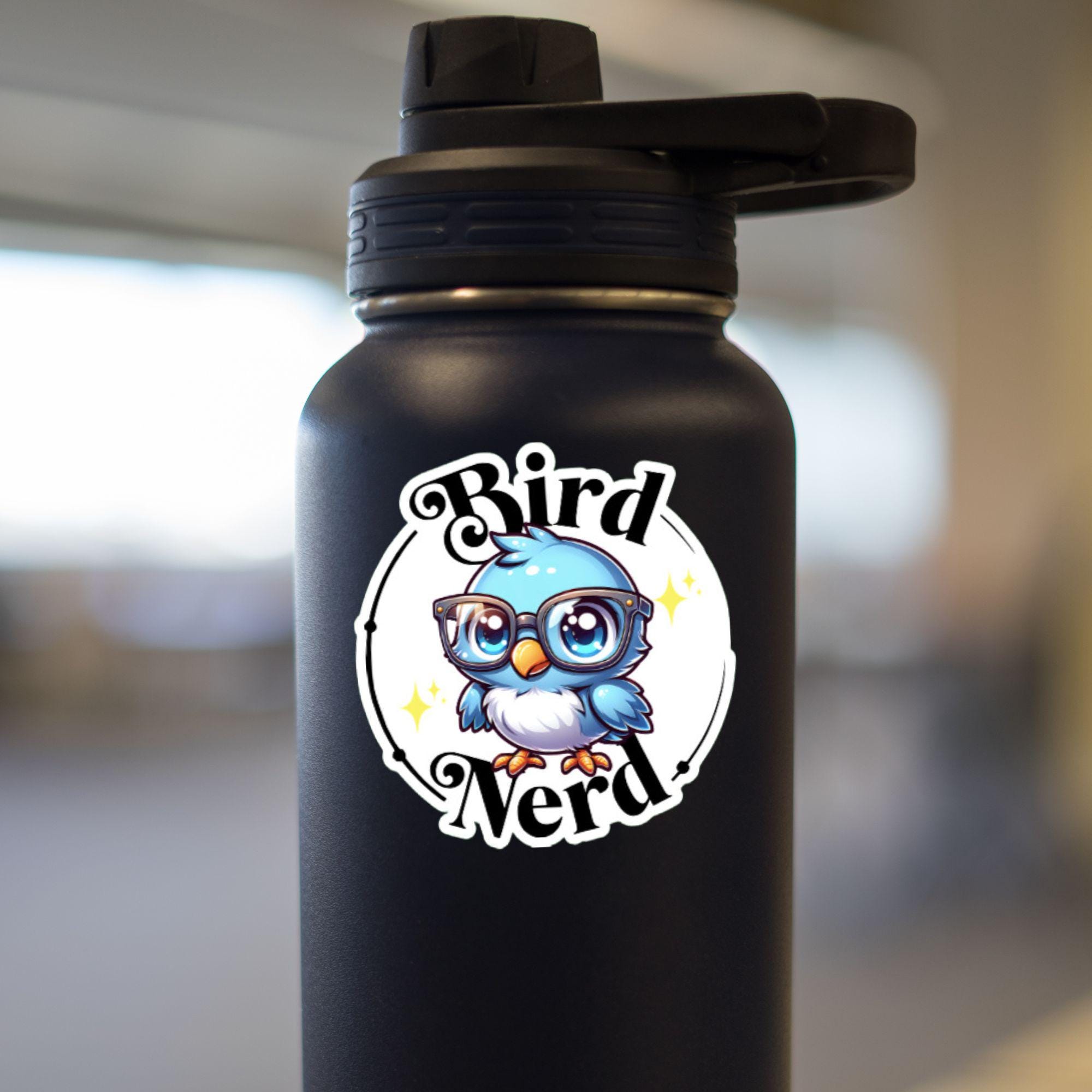 Bird Nerd Sticker - Blue