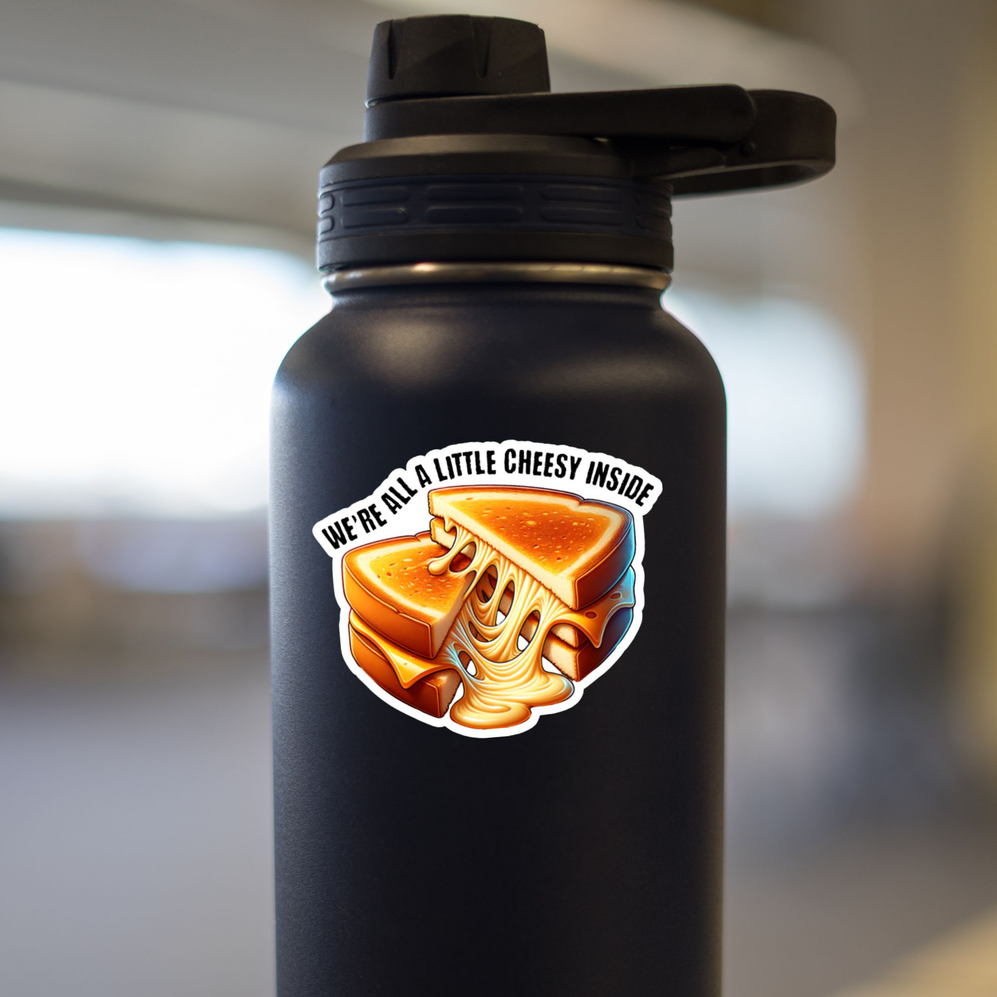 We’re All A Little Cheesy Inside Sticker