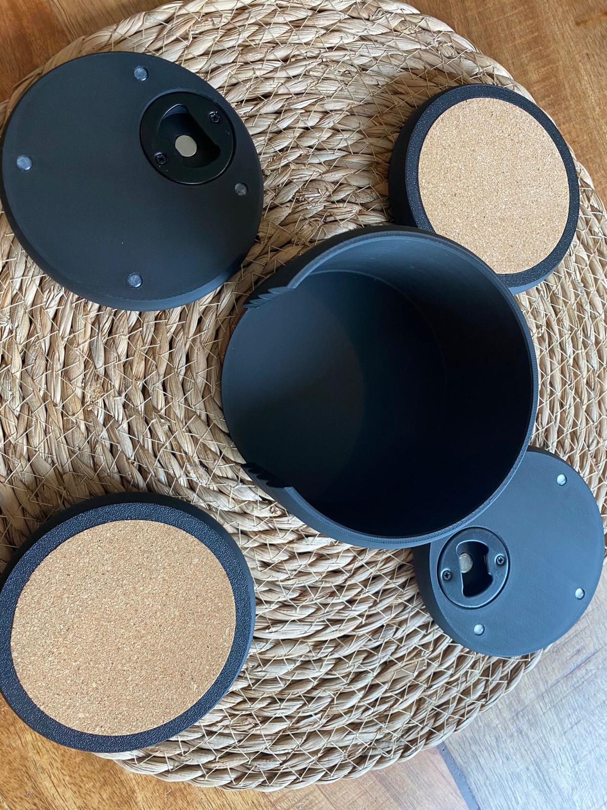 Premium Onderzetter met Flessenopener