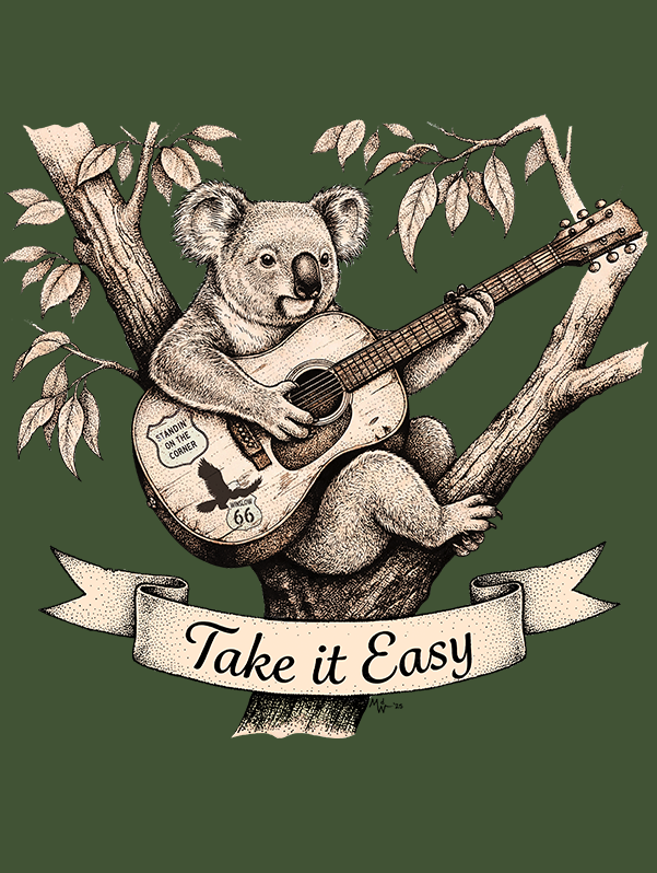 Take it Easy Koala T-Shirt